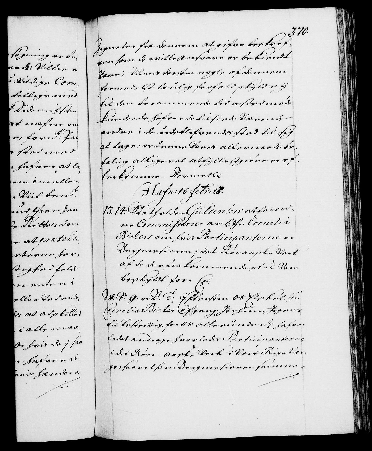 Danske Kanselli 1572-1799, AV/RA-EA-3023/F/Fc/Fca/Fcab/L0012: Norske tegnelser (mikrofilm), 1670-1683, s. 370a