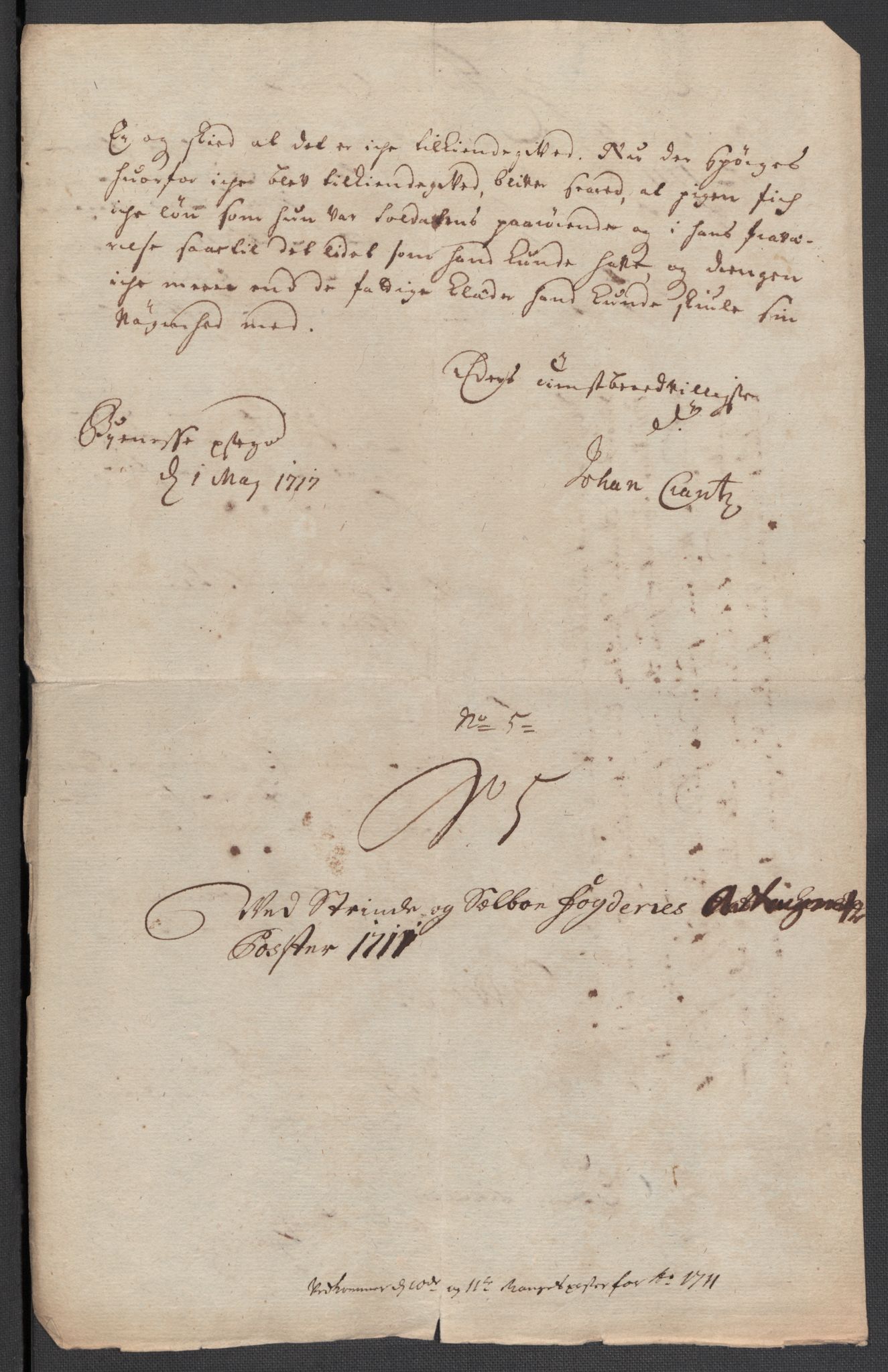 Rentekammeret inntil 1814, Reviderte regnskaper, Fogderegnskap, RA/EA-4092/R61/L4112: Fogderegnskap Strinda og Selbu, 1711, s. 254