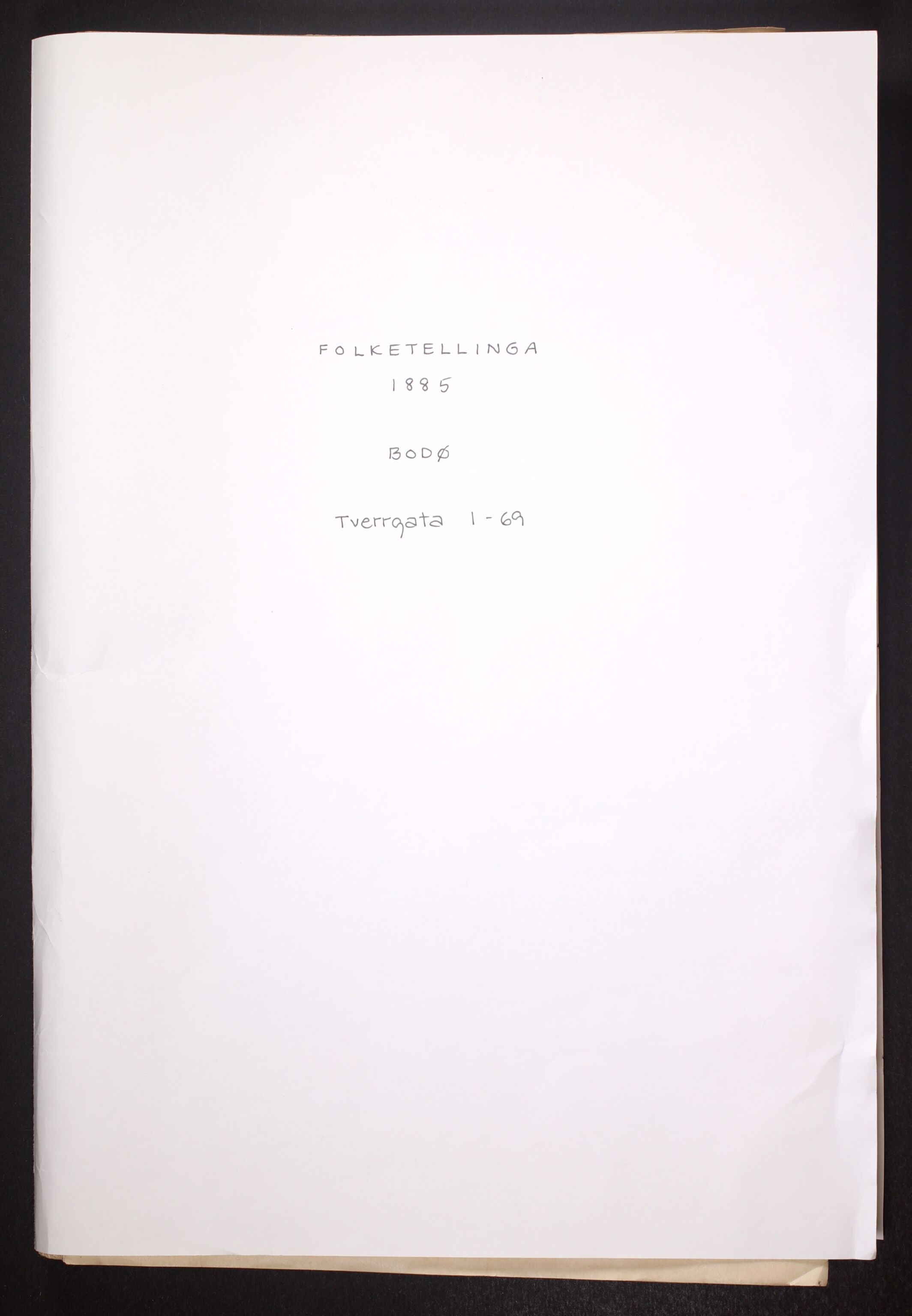 SAT, Folketelling 1885 for 1804 Bodø kjøpstad, 1885, s. 30