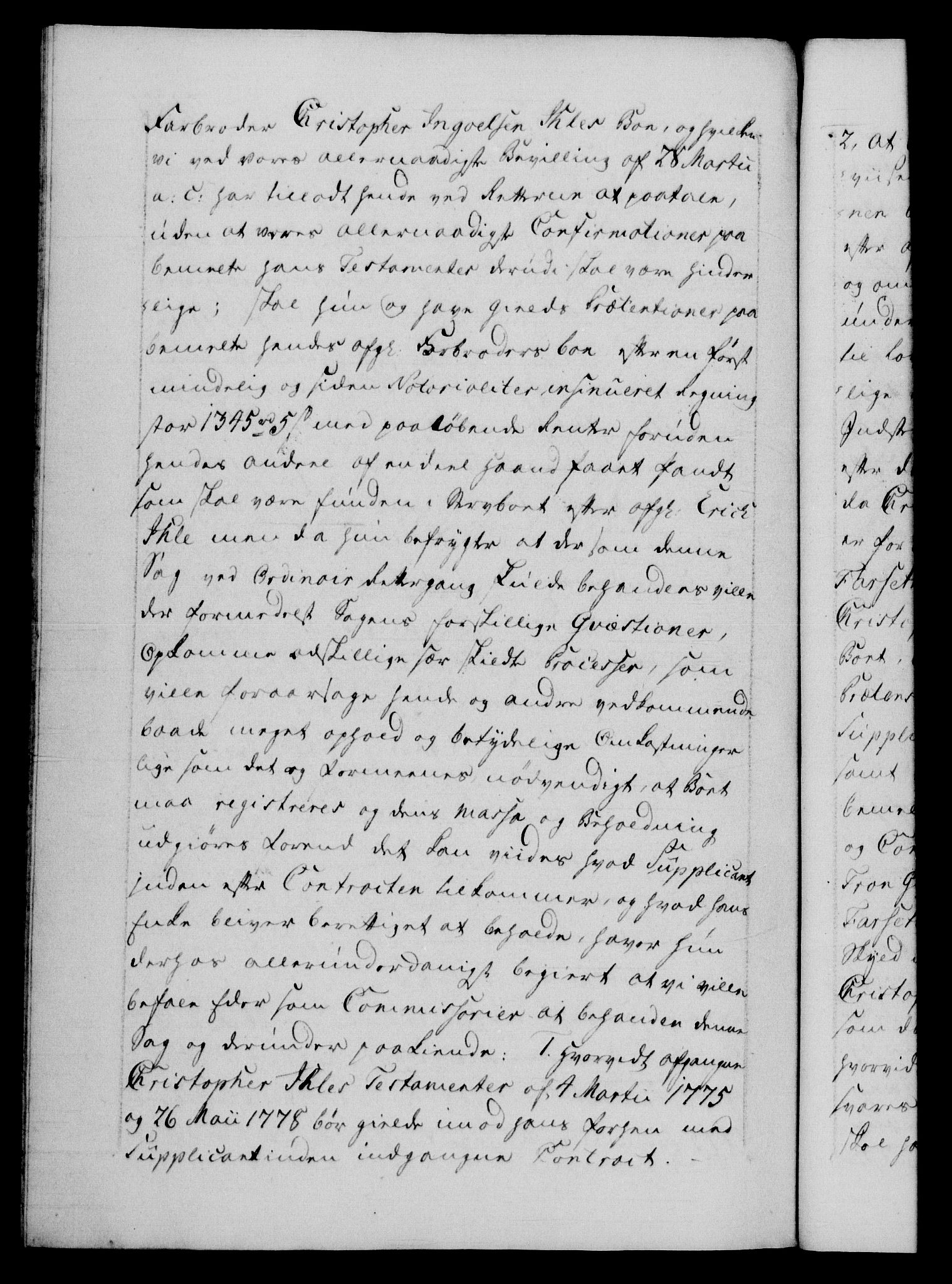 Danske Kanselli 1572-1799, AV/RA-EA-3023/F/Fc/Fca/Fcab/L0043: Norske tegnelser, 1782-1786, s. 287b