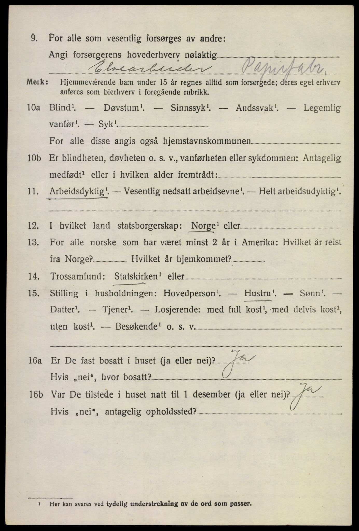 SAKO, Folketelling 1920 for 0623 Modum herred, 1920, s. 9278