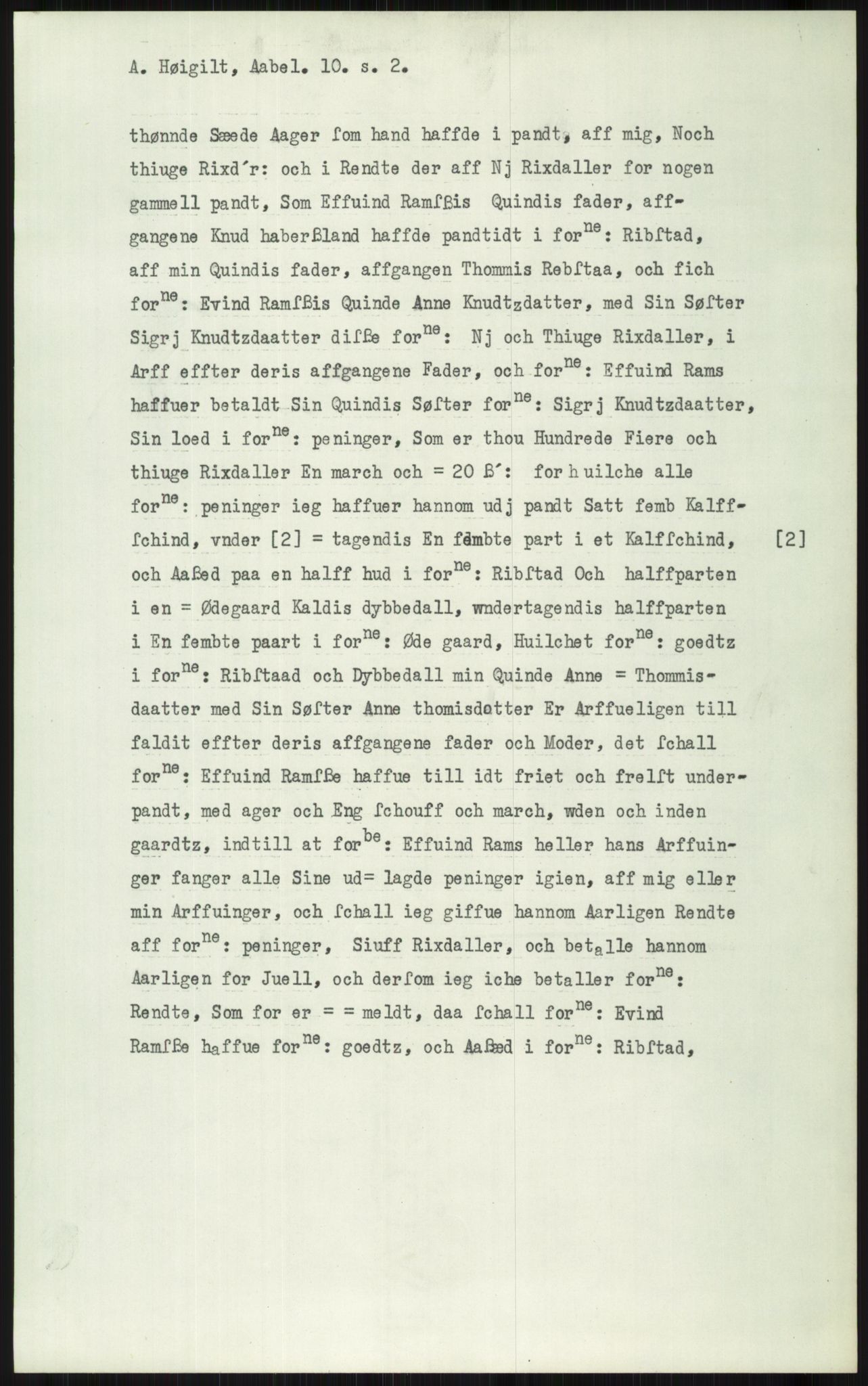 Samlinger til kildeutgivelse, Diplomavskriftsamlingen, AV/RA-EA-4053/H/Ha, s. 3299