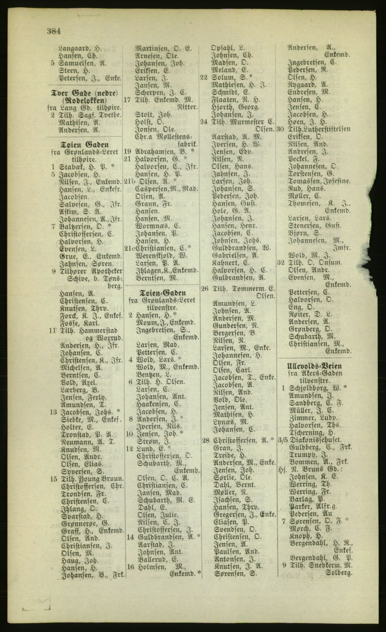 Kristiania/Oslo adressebok, PUBL/-, 1880, s. 384