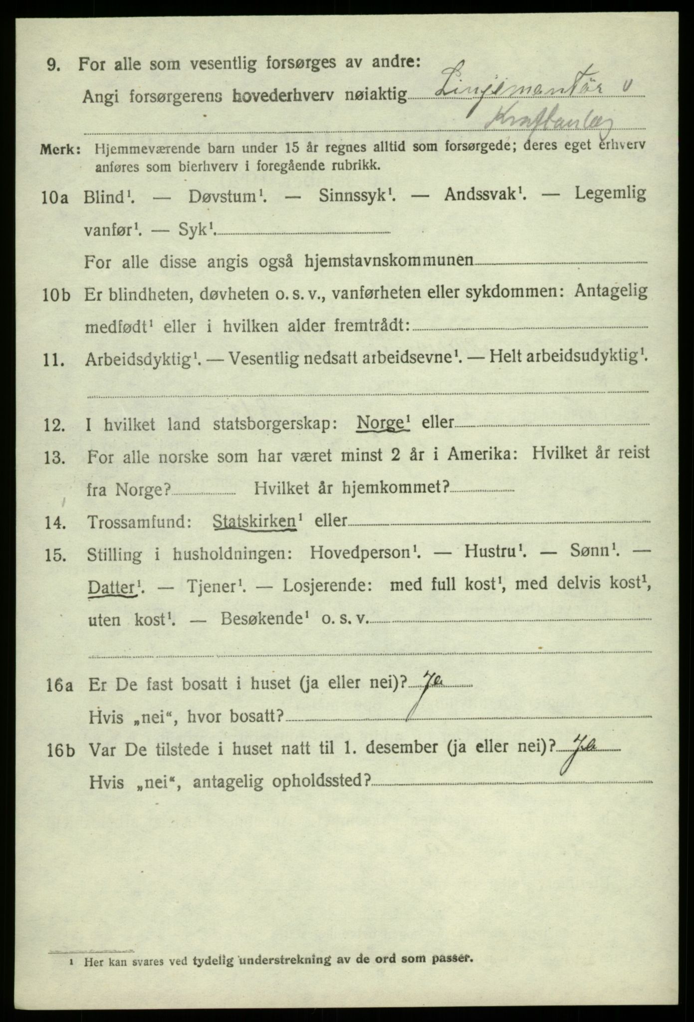 SAB, Folketelling 1920 for 1228 Odda herred, 1920, s. 12334