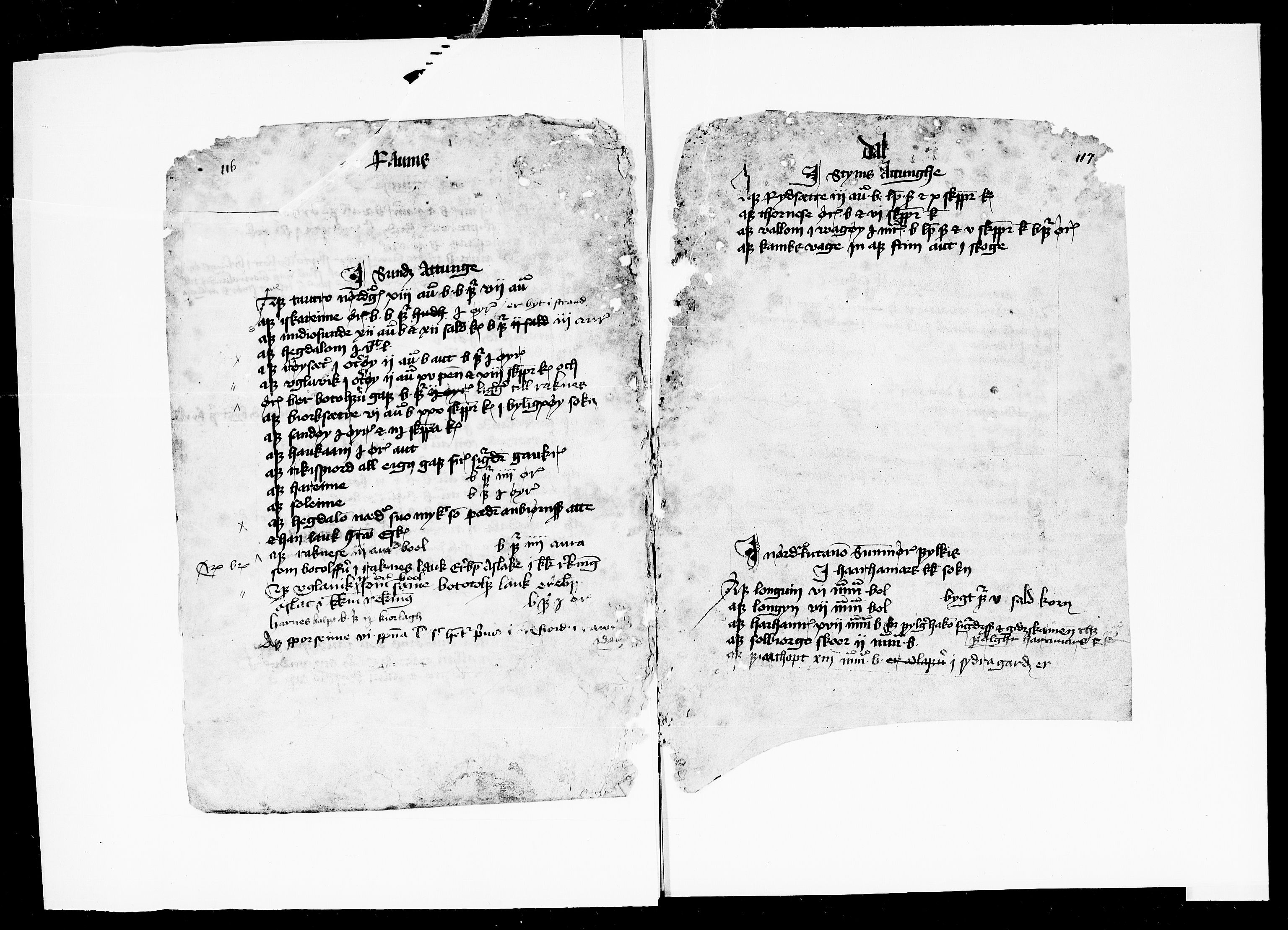 Riksarkivets diplomsamling, AV/RA-EA-5965/F13/F13b/L0013: NRA dipl. München papir, nr. 4292 Aslak Bolts jordebok., 1430-1439, s. 118