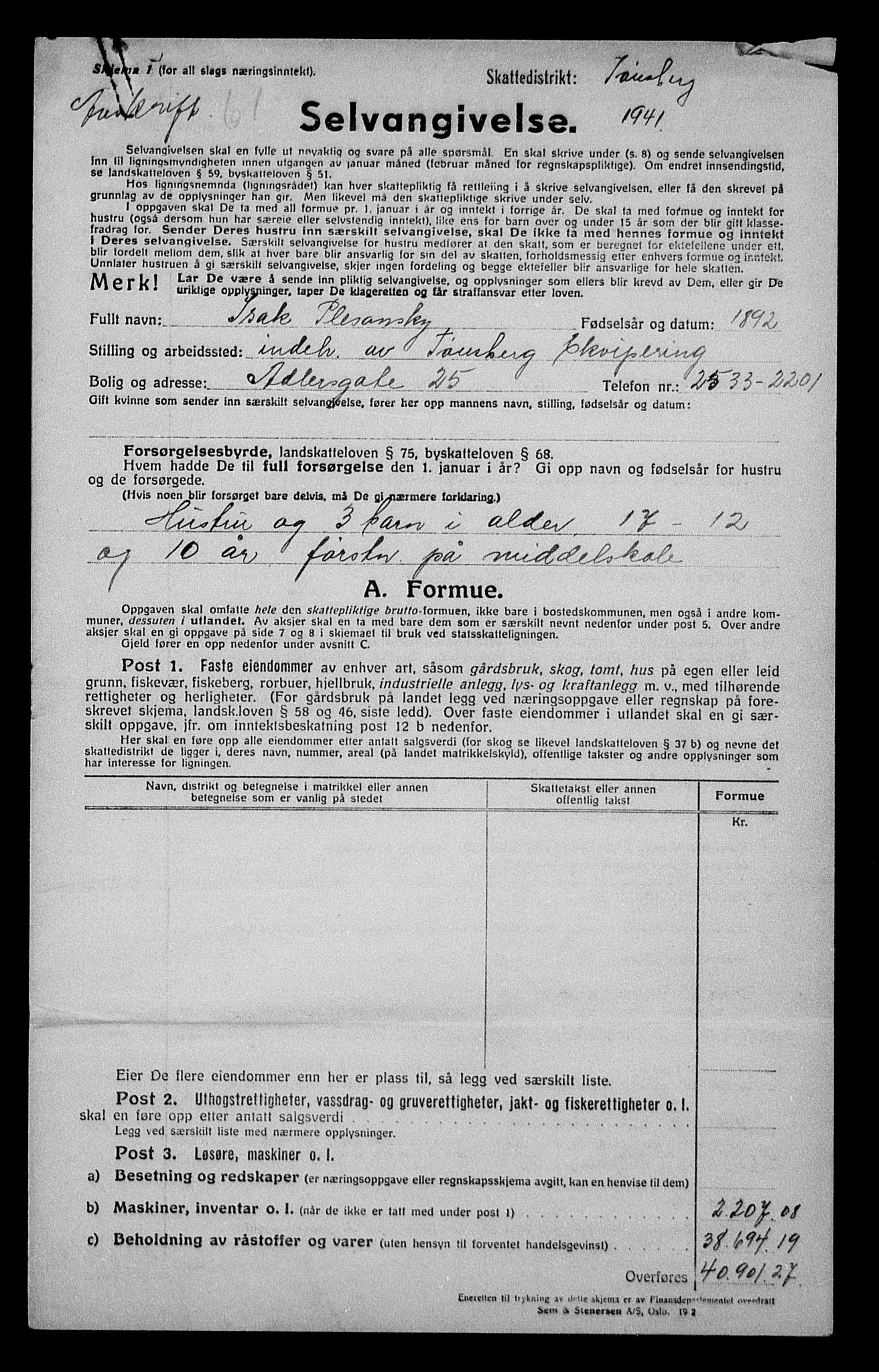 Justisdepartementet, Tilbakeføringskontoret for inndratte formuer, AV/RA-S-1564/H/Hc/Hcd/L1004: --, 1945-1947, s. 9