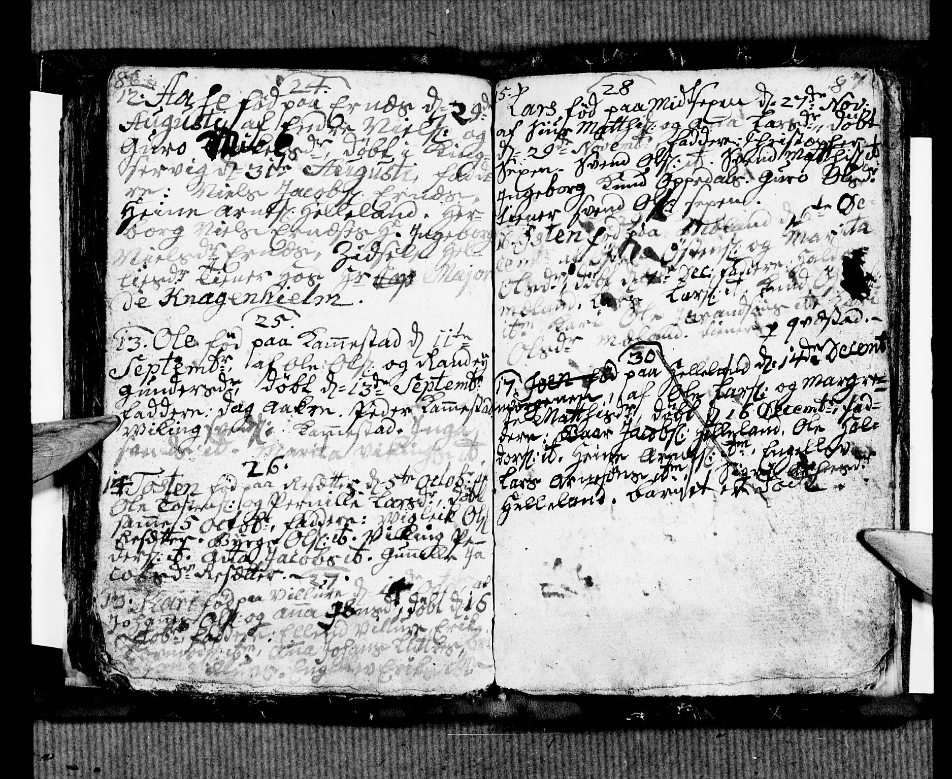 Ullensvang sokneprestembete, SAB/A-78701/H/Hab: Klokkerbok nr. B 4, 1775-1778, s. 86-87