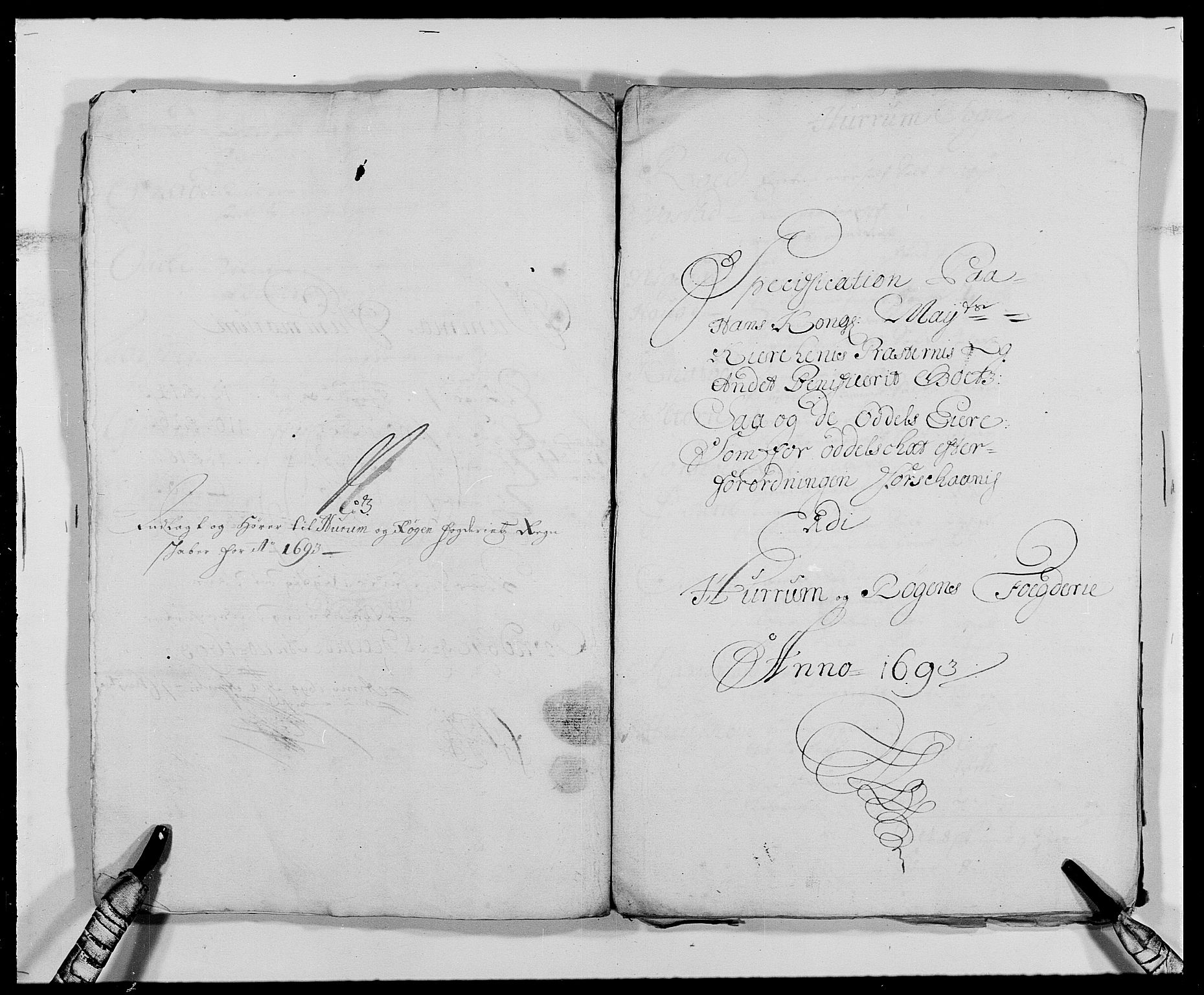Rentekammeret inntil 1814, Reviderte regnskaper, Fogderegnskap, AV/RA-EA-4092/R29/L1693: Fogderegnskap Hurum og Røyken, 1688-1693, s. 494