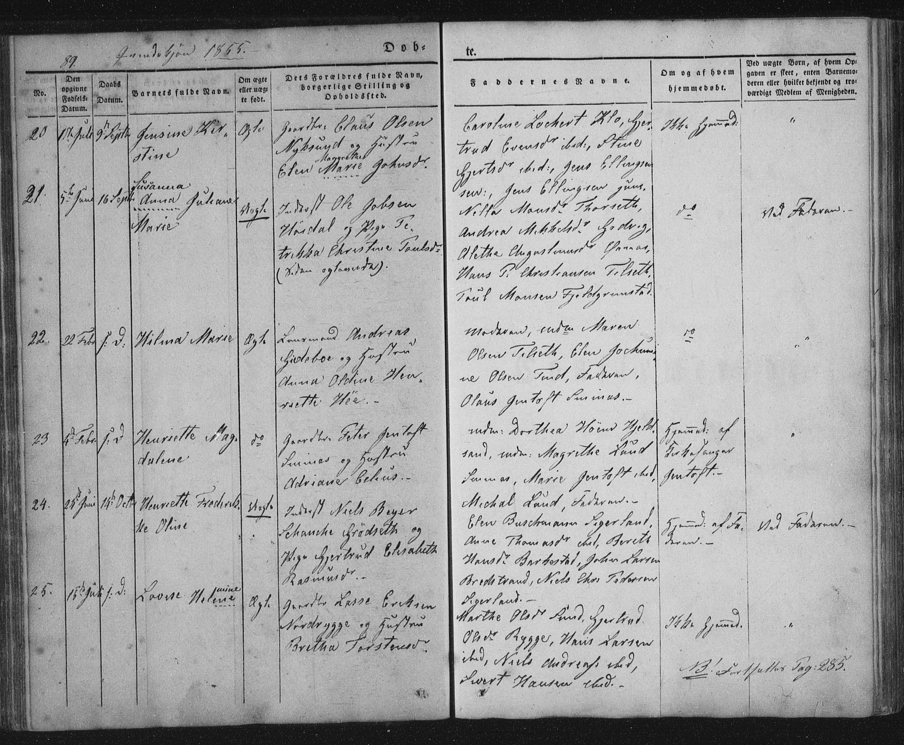 Ministerialprotokoller, klokkerbøker og fødselsregistre - Nordland, AV/SAT-A-1459/893/L1332: Ministerialbok nr. 893A05, 1841-1858, s. 89