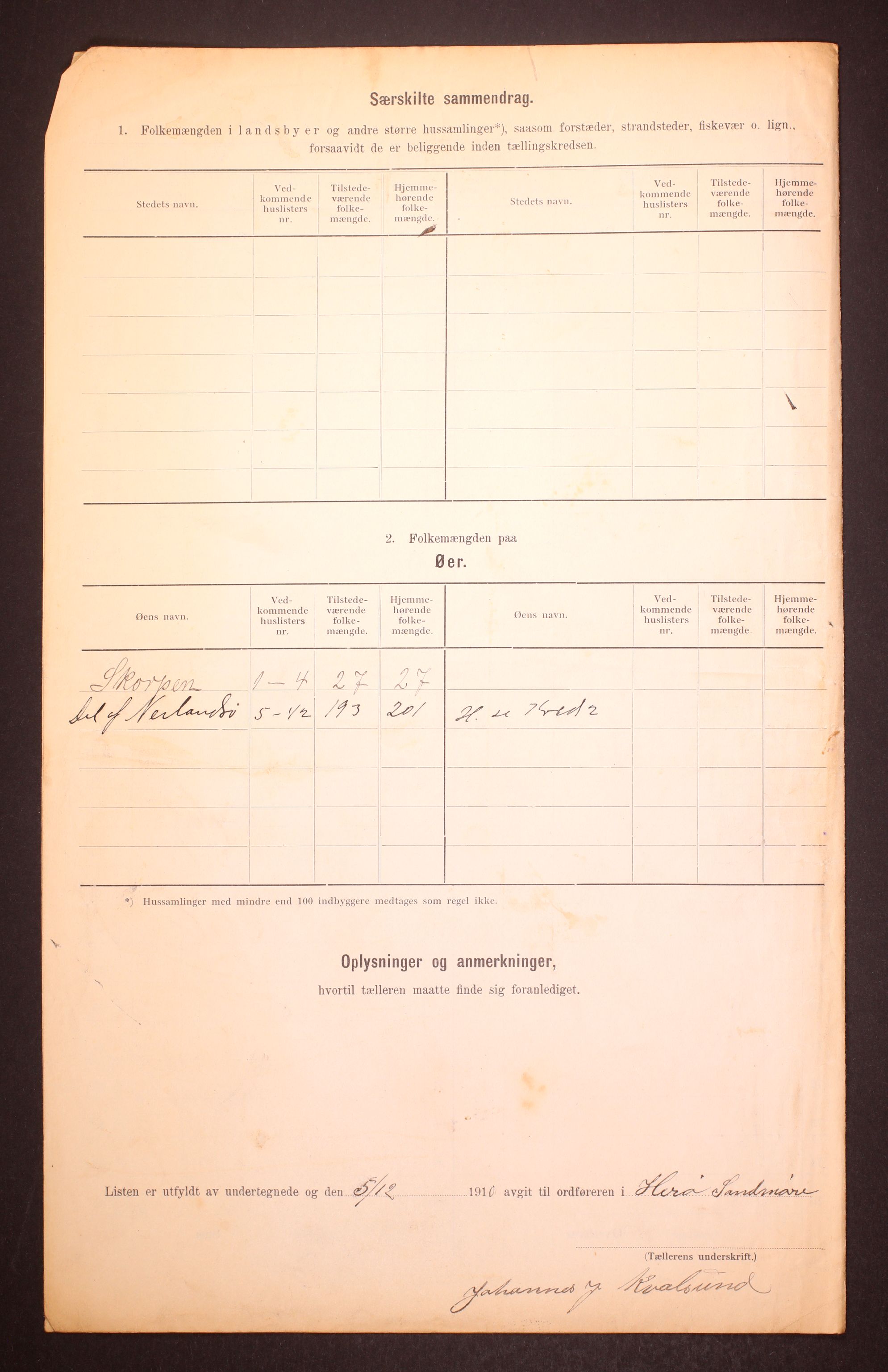 RA, Folketelling 1910 for 1515 Herøy herred, 1910, s. 8