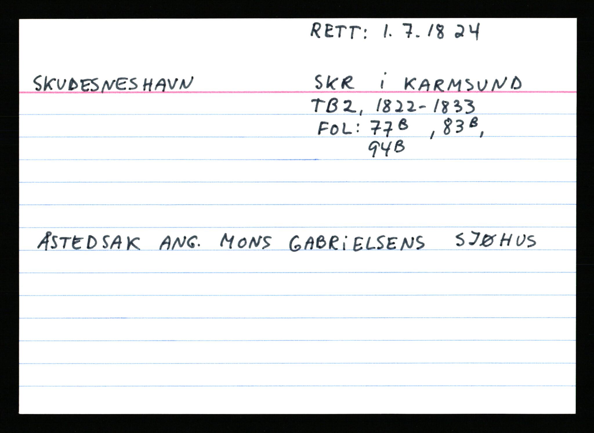 Statsarkivet i Stavanger, AV/SAST-A-101971/03/Y/Ym/L0053: Åstedskort sortert etter gårdsnavn: Skudeneshavn - Solbjør, 1600-1950, s. 14