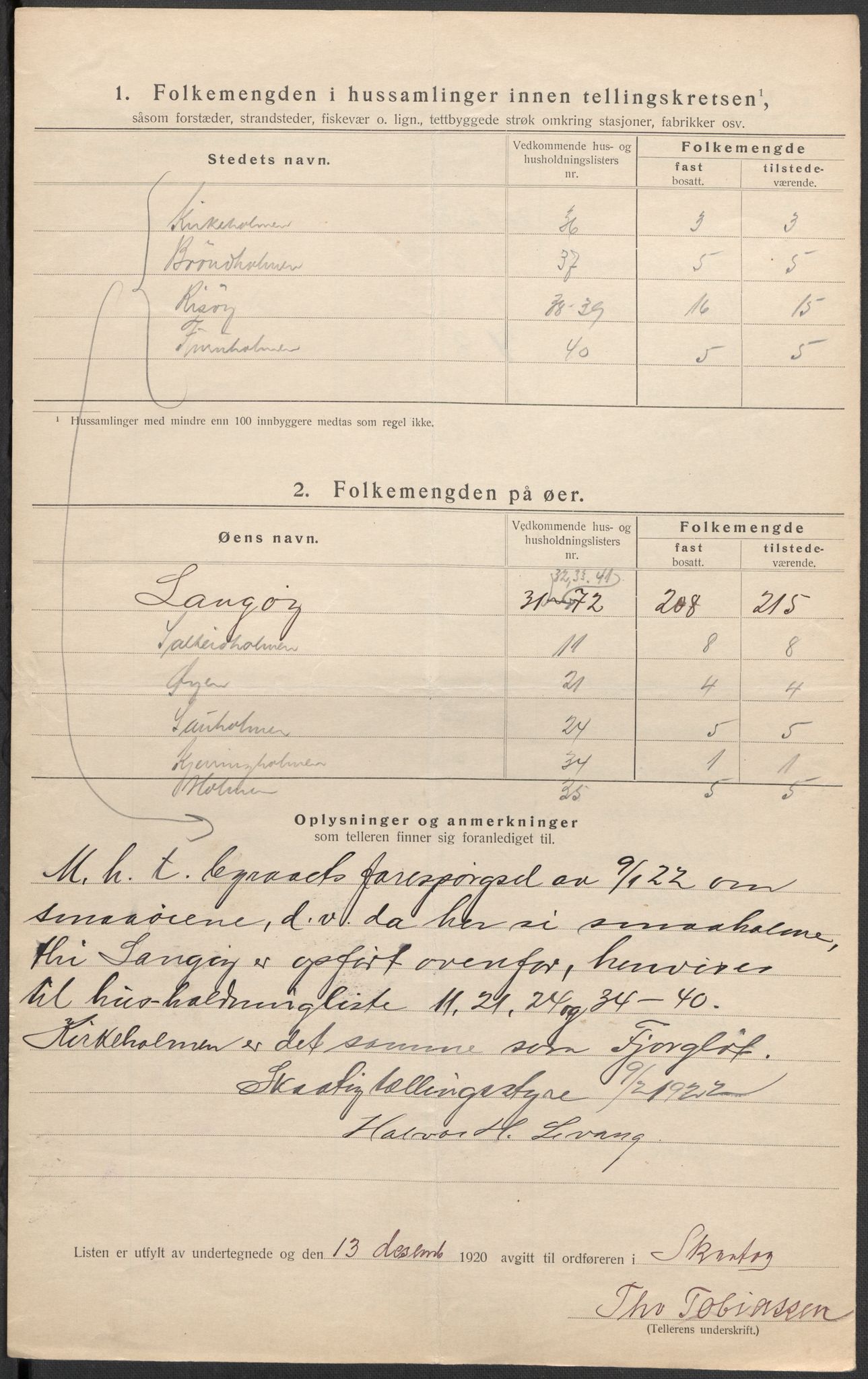 SAKO, Folketelling 1920 for 0815 Skåtøy herred, 1920, s. 31