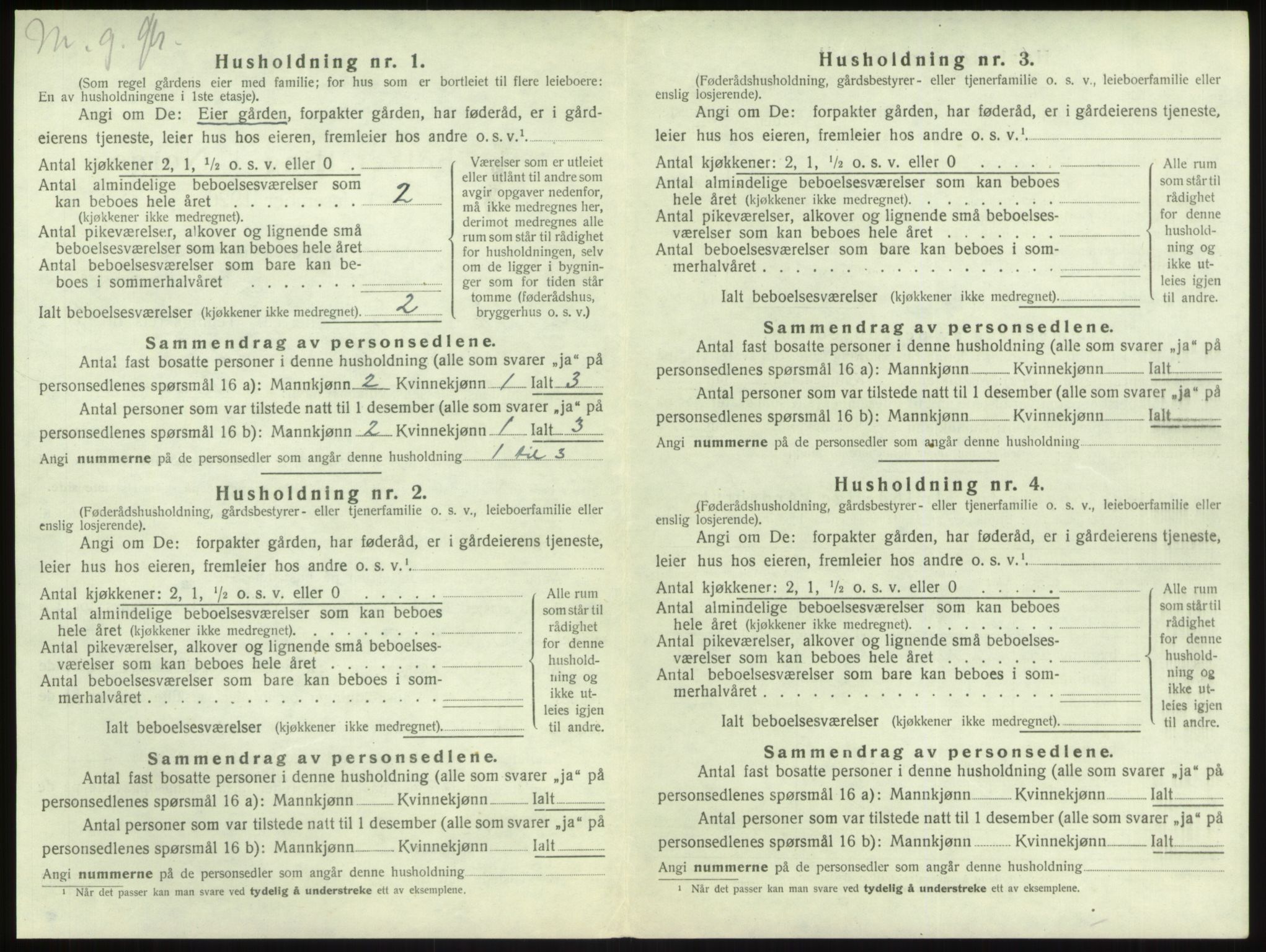 SAB, Folketelling 1920 for 1417 Vik herred, 1920, s. 1145