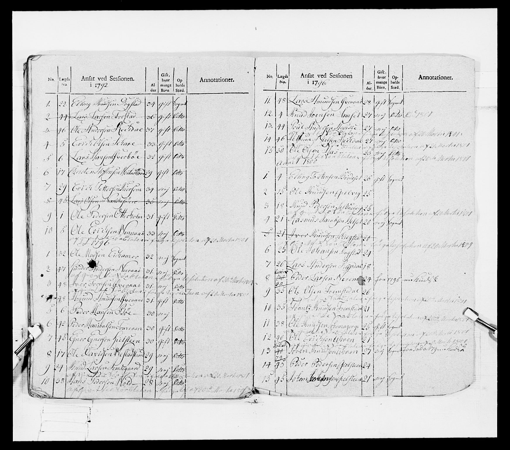 Generalitets- og kommissariatskollegiet, Det kongelige norske kommissariatskollegium, AV/RA-EA-5420/E/Eh/L0080: 2. Trondheimske nasjonale infanteriregiment, 1792-1800, s. 135