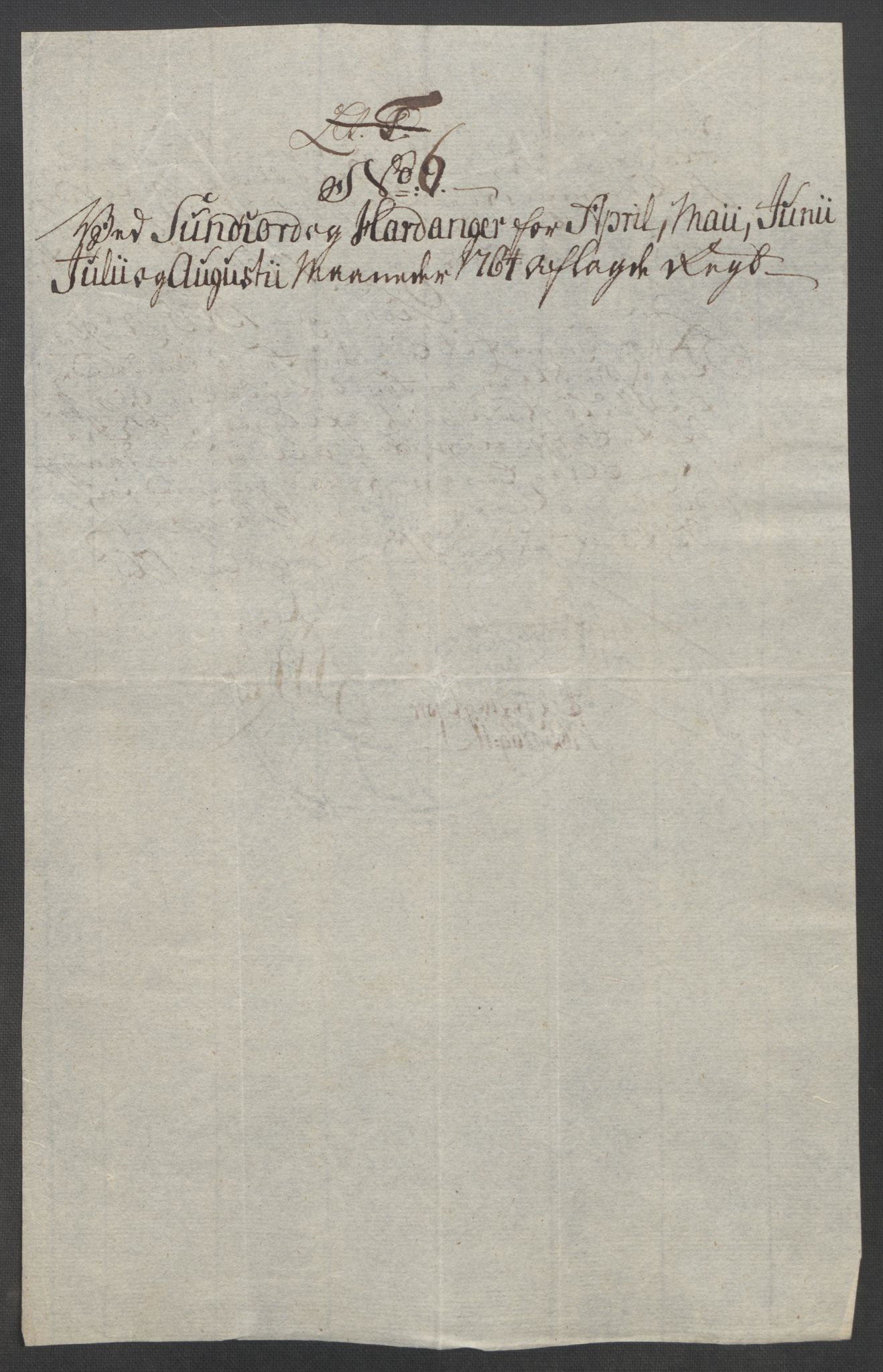 Rentekammeret inntil 1814, Reviderte regnskaper, Fogderegnskap, AV/RA-EA-4092/R48/L3136: Ekstraskatten Sunnhordland og Hardanger, 1762-1772, s. 85