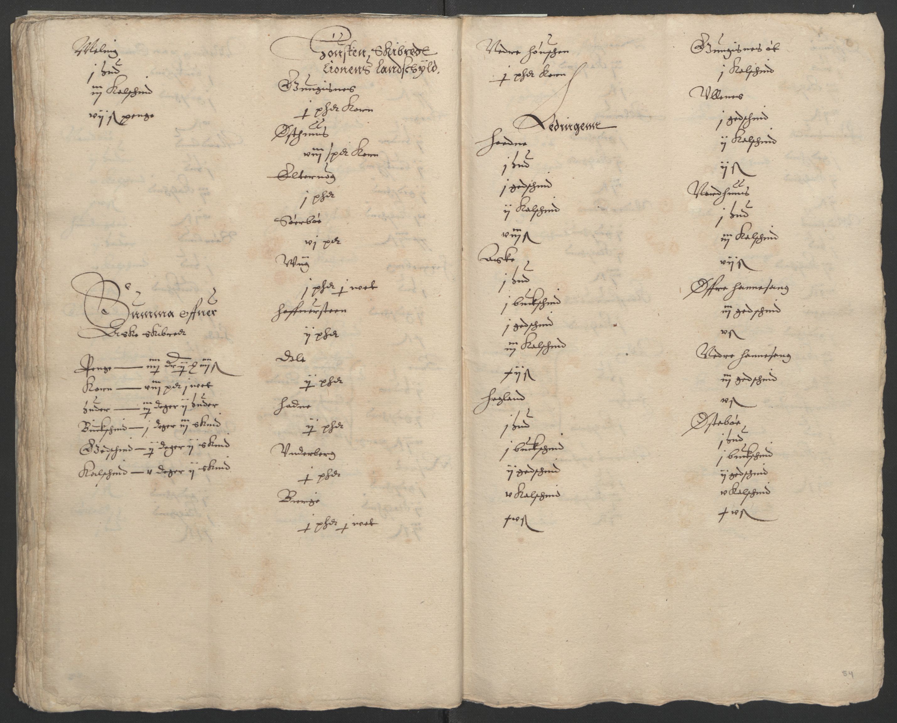 Stattholderembetet 1572-1771, AV/RA-EA-2870/Ek/L0002/0003: Jordebøker til utlikning av garnisonsskatt 1624-1626: / Jordebøker for Stavanger len, 1624-1626, s. 56