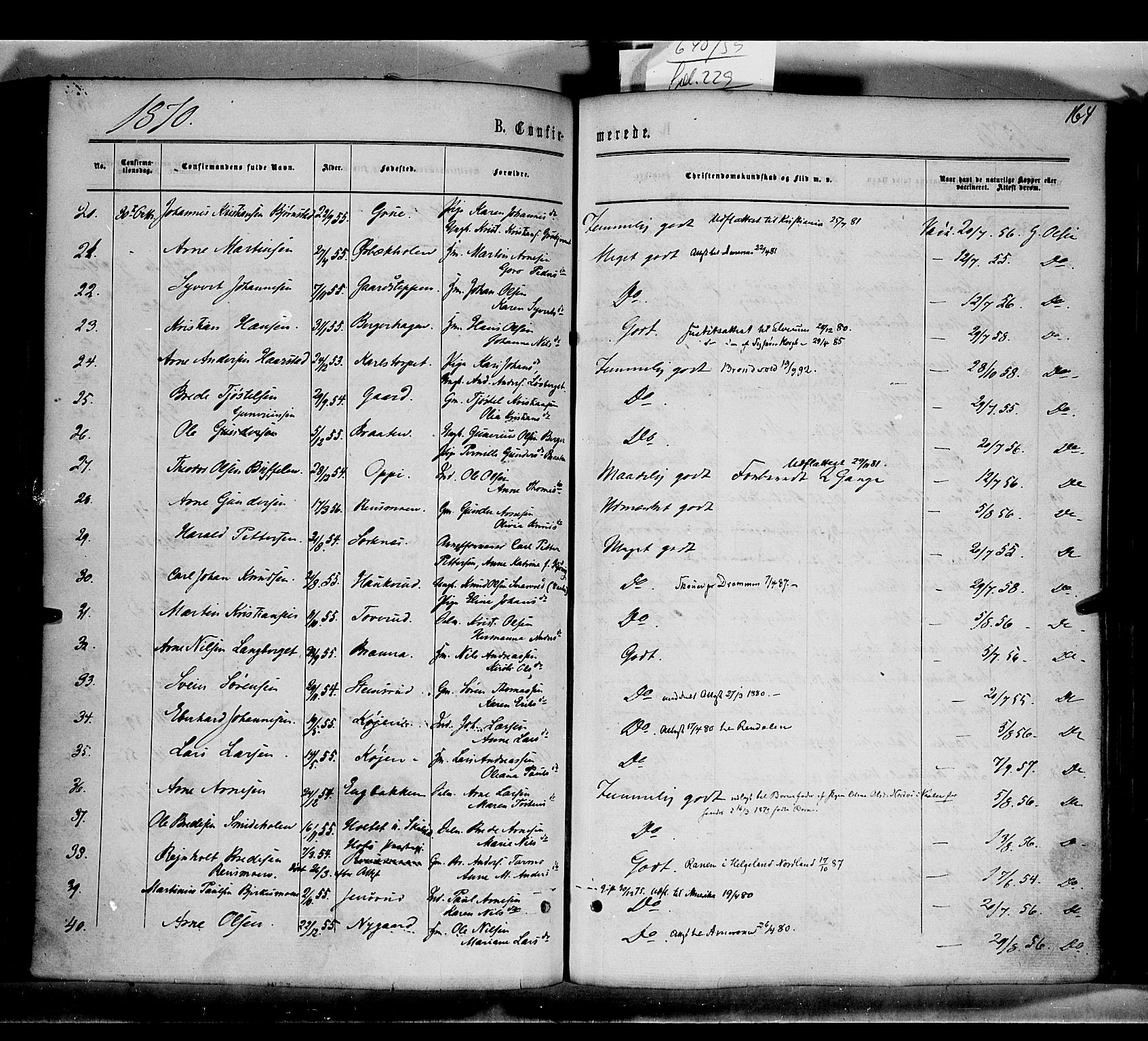 Grue prestekontor, AV/SAH-PREST-036/H/Ha/Haa/L0010: Ministerialbok nr. 10, 1864-1873, s. 164