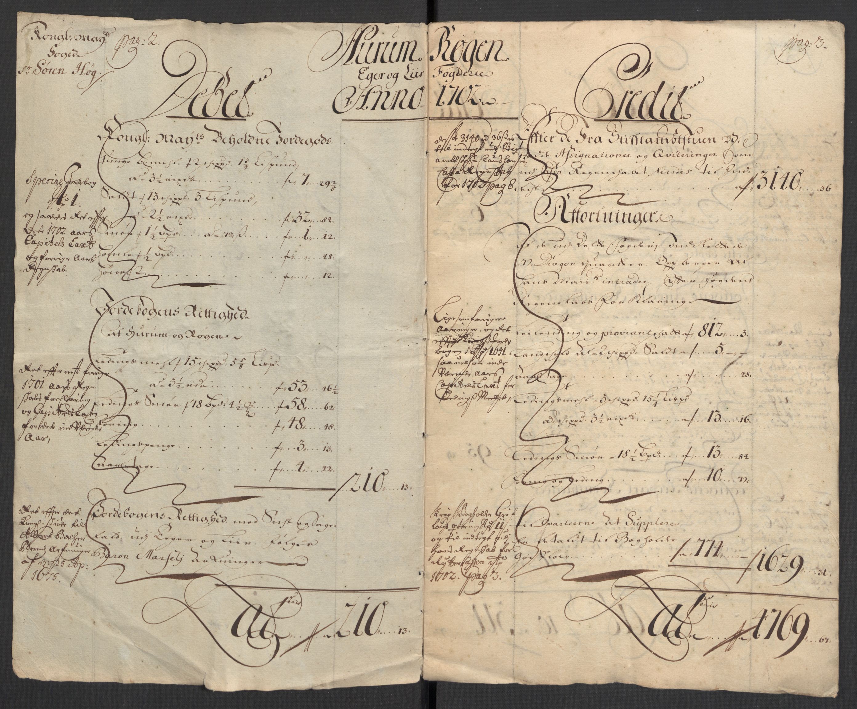 Rentekammeret inntil 1814, Reviderte regnskaper, Fogderegnskap, AV/RA-EA-4092/R30/L1698: Fogderegnskap Hurum, Røyken, Eiker og Lier, 1702, s. 4