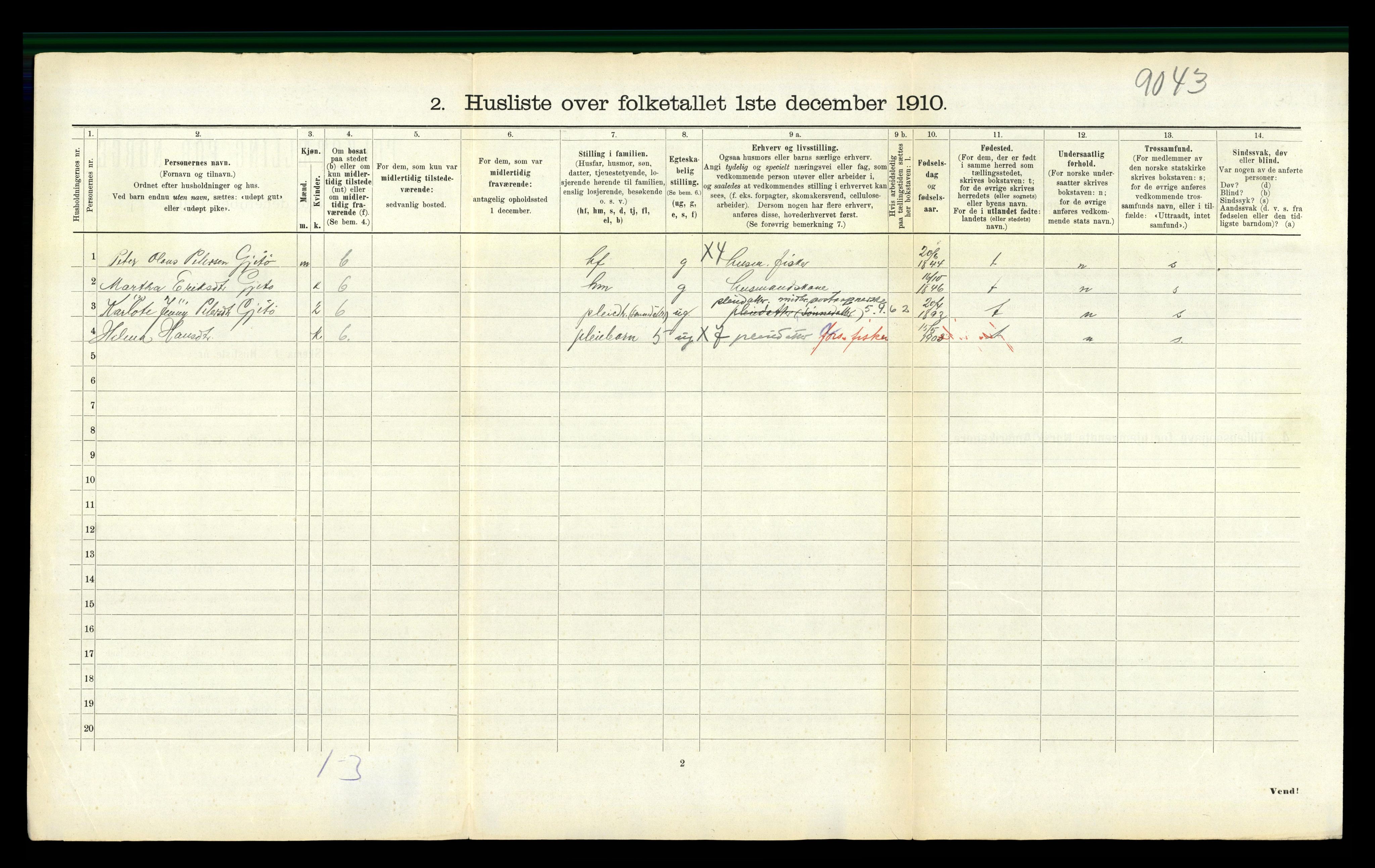 RA, Folketelling 1910 for 1620 Nord-Frøya herred, 1910, s. 1093