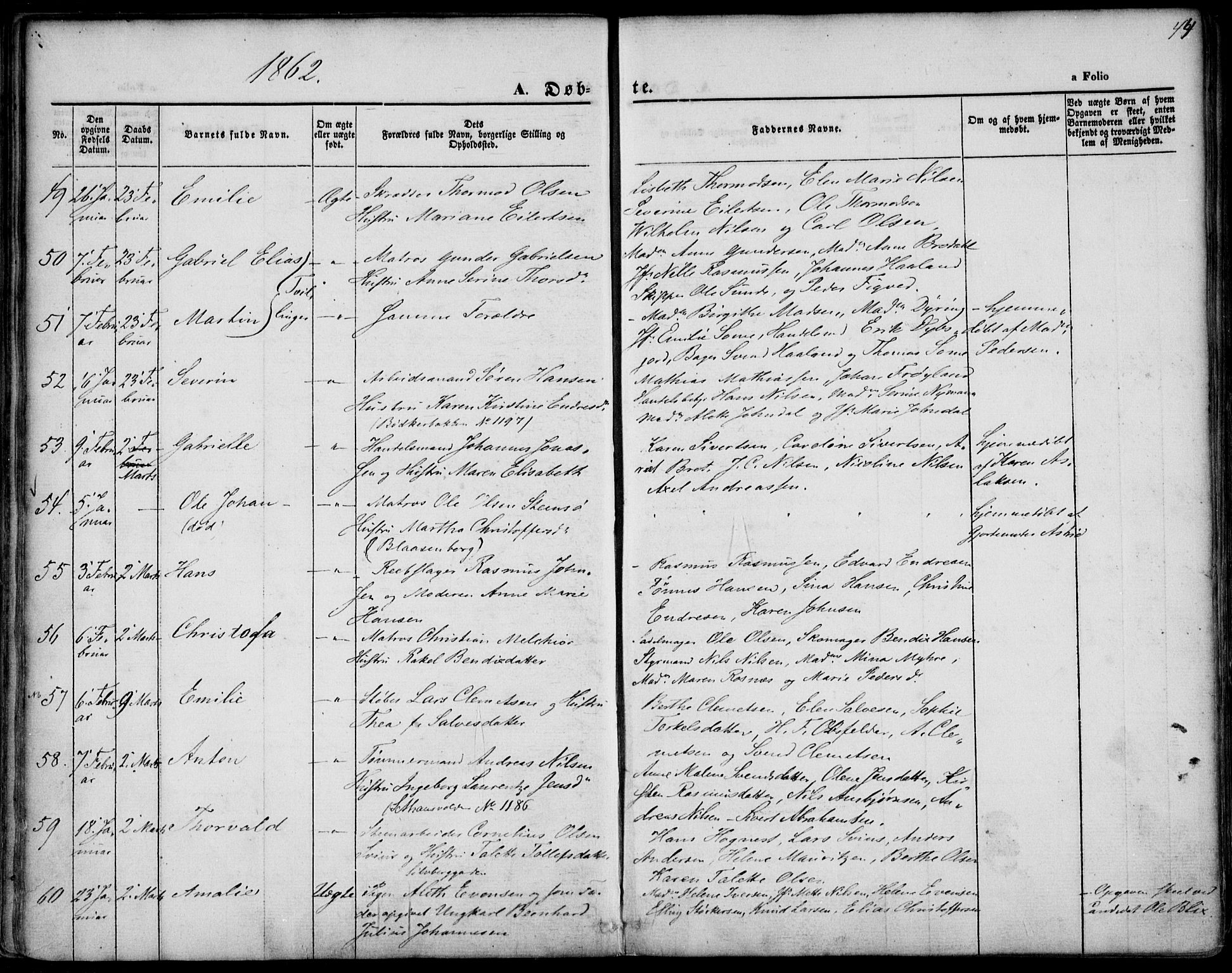 St. Petri sokneprestkontor, AV/SAST-A-101813/001/30/30BA/L0001: Ministerialbok nr. A 1, 1861-1868, s. 44