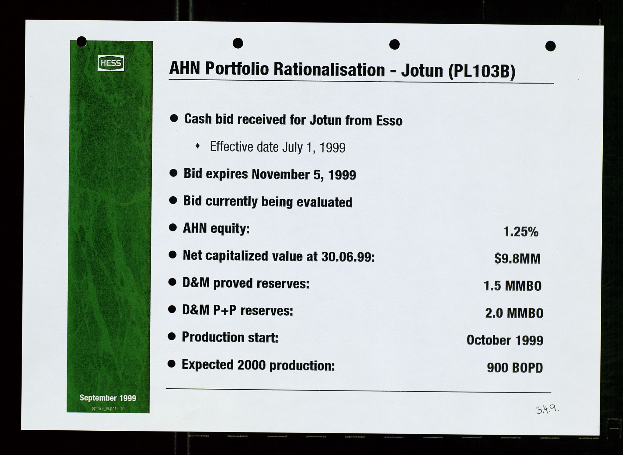 Pa 1766 - Hess Norge AS, SAST/A-102451/A/Aa/L0004: Referater og sakspapirer, 1999-2002, s. 67