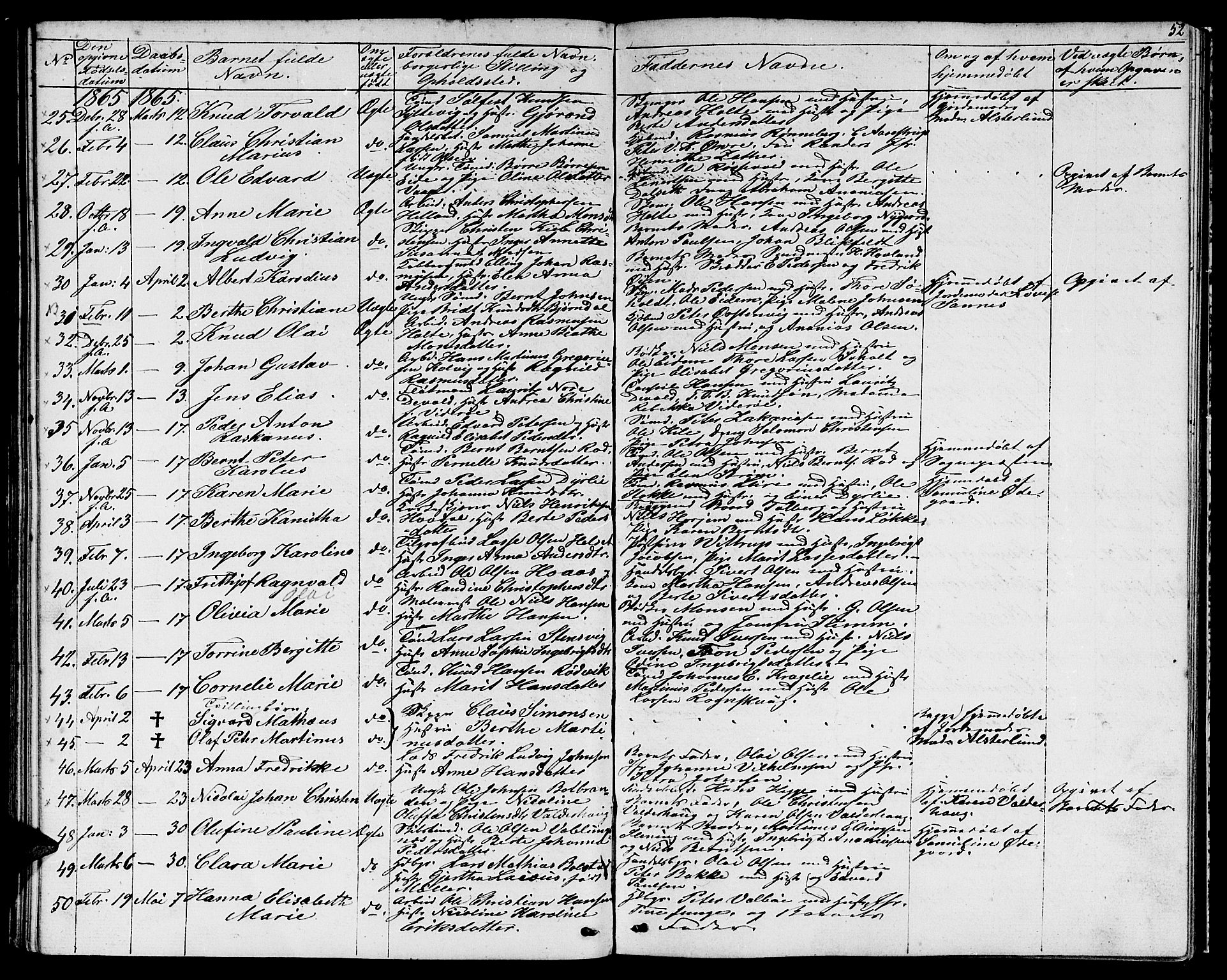 Ministerialprotokoller, klokkerbøker og fødselsregistre - Møre og Romsdal, AV/SAT-A-1454/529/L0464: Klokkerbok nr. 529C01, 1855-1867, s. 52