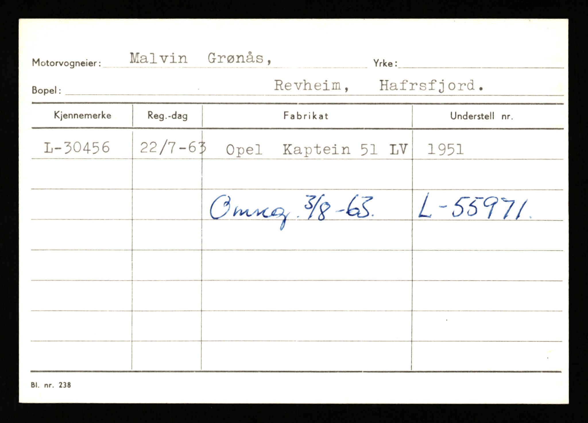 Stavanger trafikkstasjon, AV/SAST-A-101942/0/G/L0005: Registreringsnummer: 23000 - 34245, 1930-1971, s. 2301