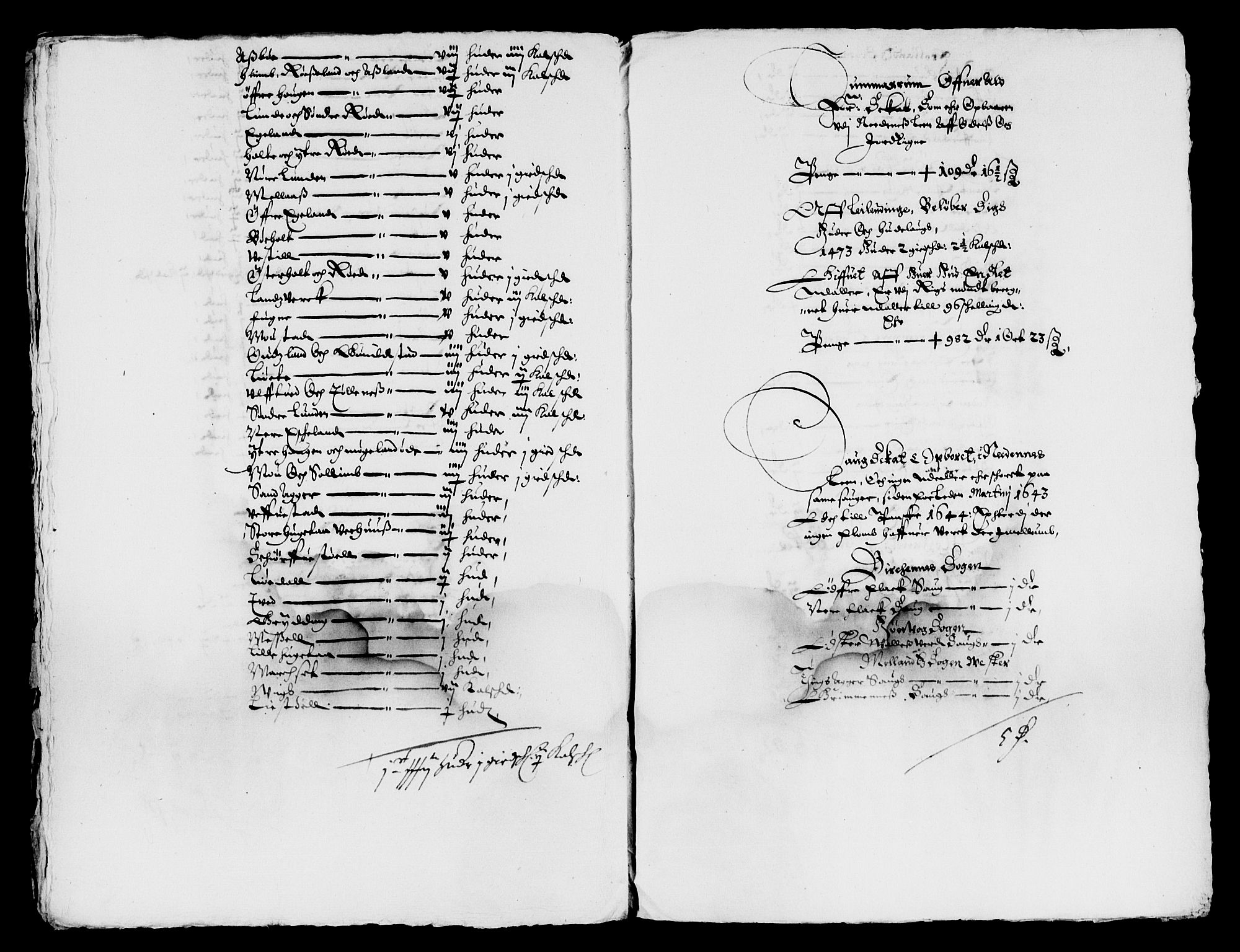 Rentekammeret inntil 1814, Reviderte regnskaper, Lensregnskaper, AV/RA-EA-5023/R/Rb/Rbq/L0033: Nedenes len. Mandals len. Råbyggelag., 1642-1644