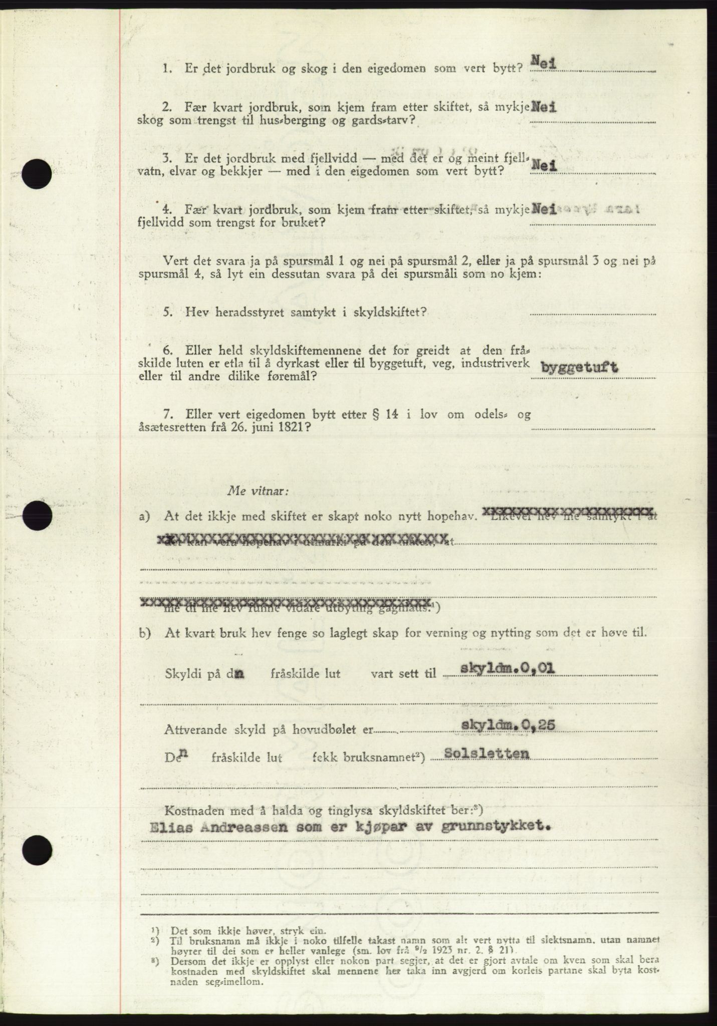 Søre Sunnmøre sorenskriveri, AV/SAT-A-4122/1/2/2C/L0084: Pantebok nr. 10A, 1949-1949, Dagboknr: 802/1949