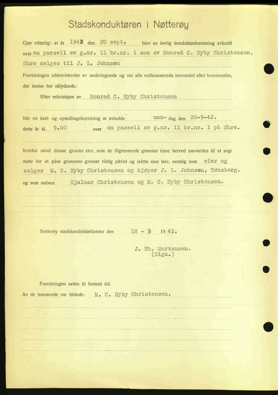 Tønsberg sorenskriveri, AV/SAKO-A-130/G/Ga/Gaa/L0013: Pantebok nr. A13, 1943-1943, Dagboknr: 1157/1943