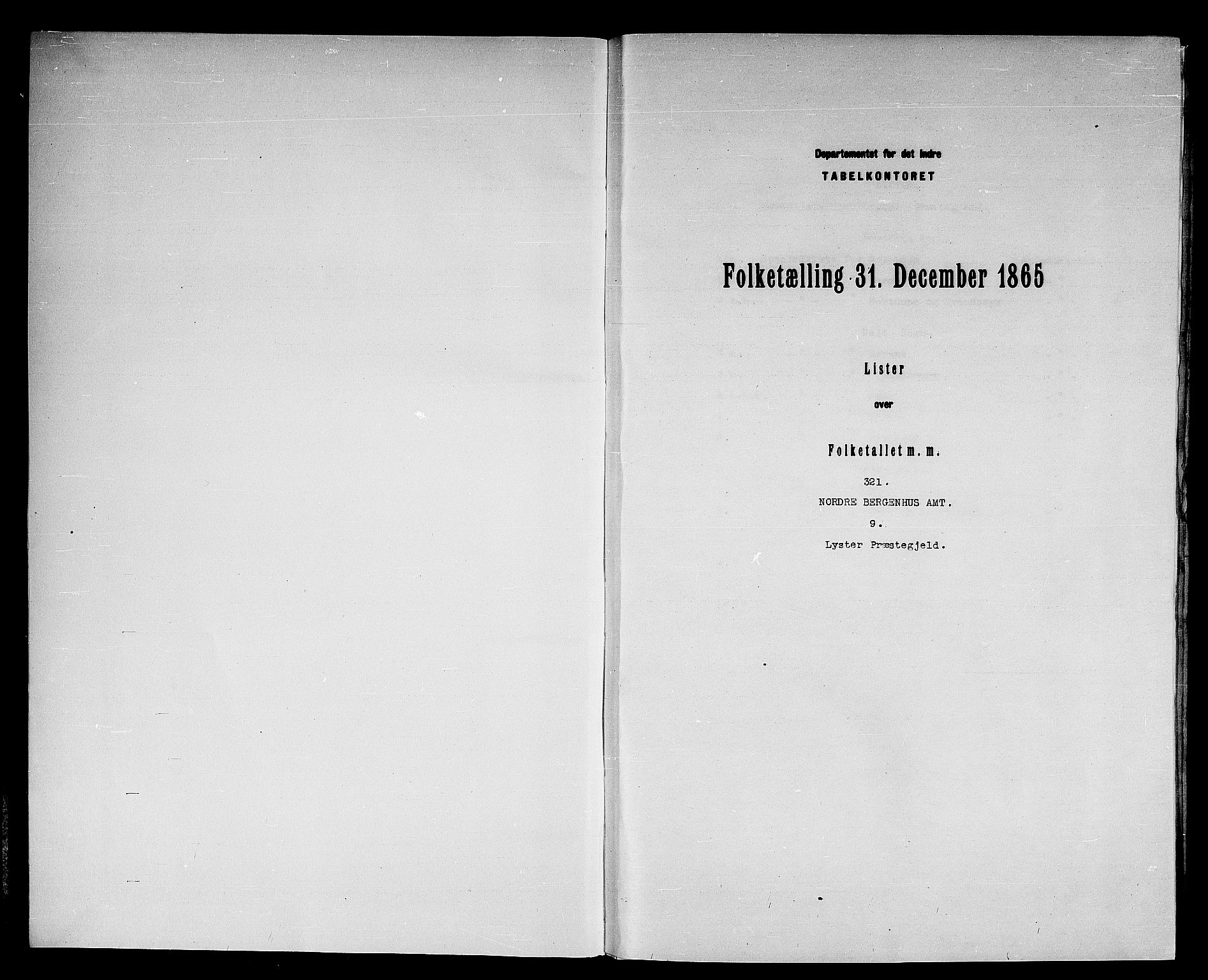 RA, Folketelling 1865 for 1426P Luster prestegjeld, 1865, s. 3