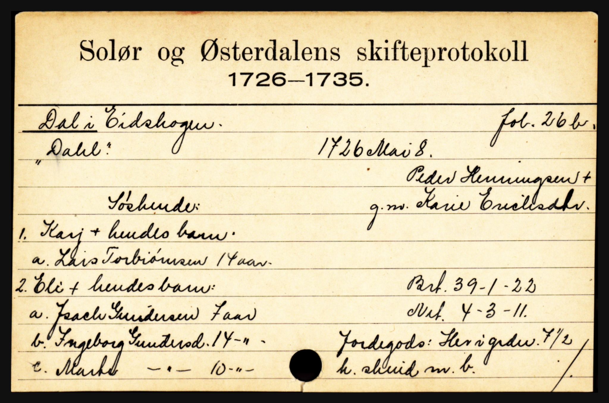 Solør og Østerdalen sorenskriveri, SAH/TING-024/J, 1716-1774, s. 881