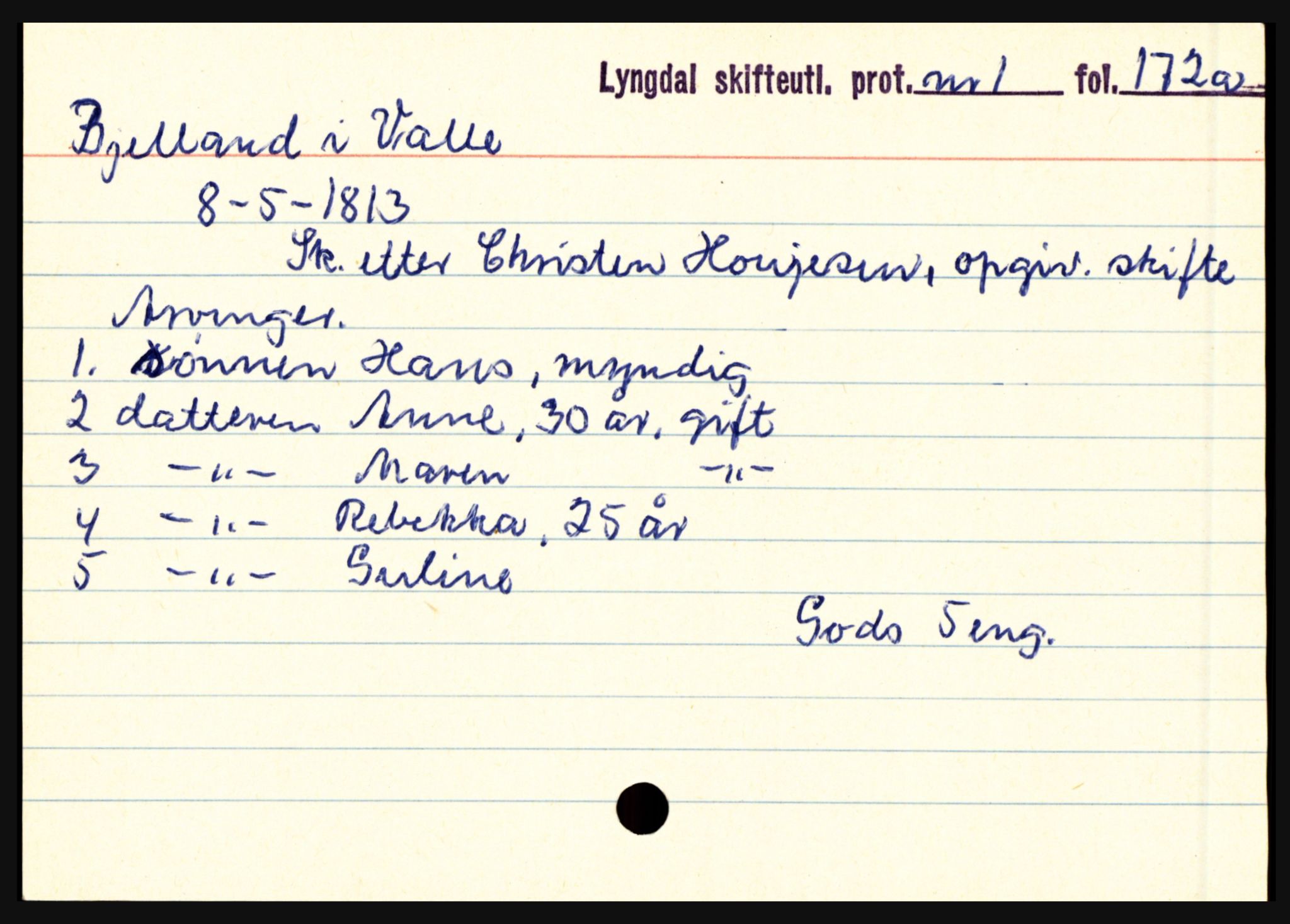 Lyngdal sorenskriveri, AV/SAK-1221-0004/H, s. 813