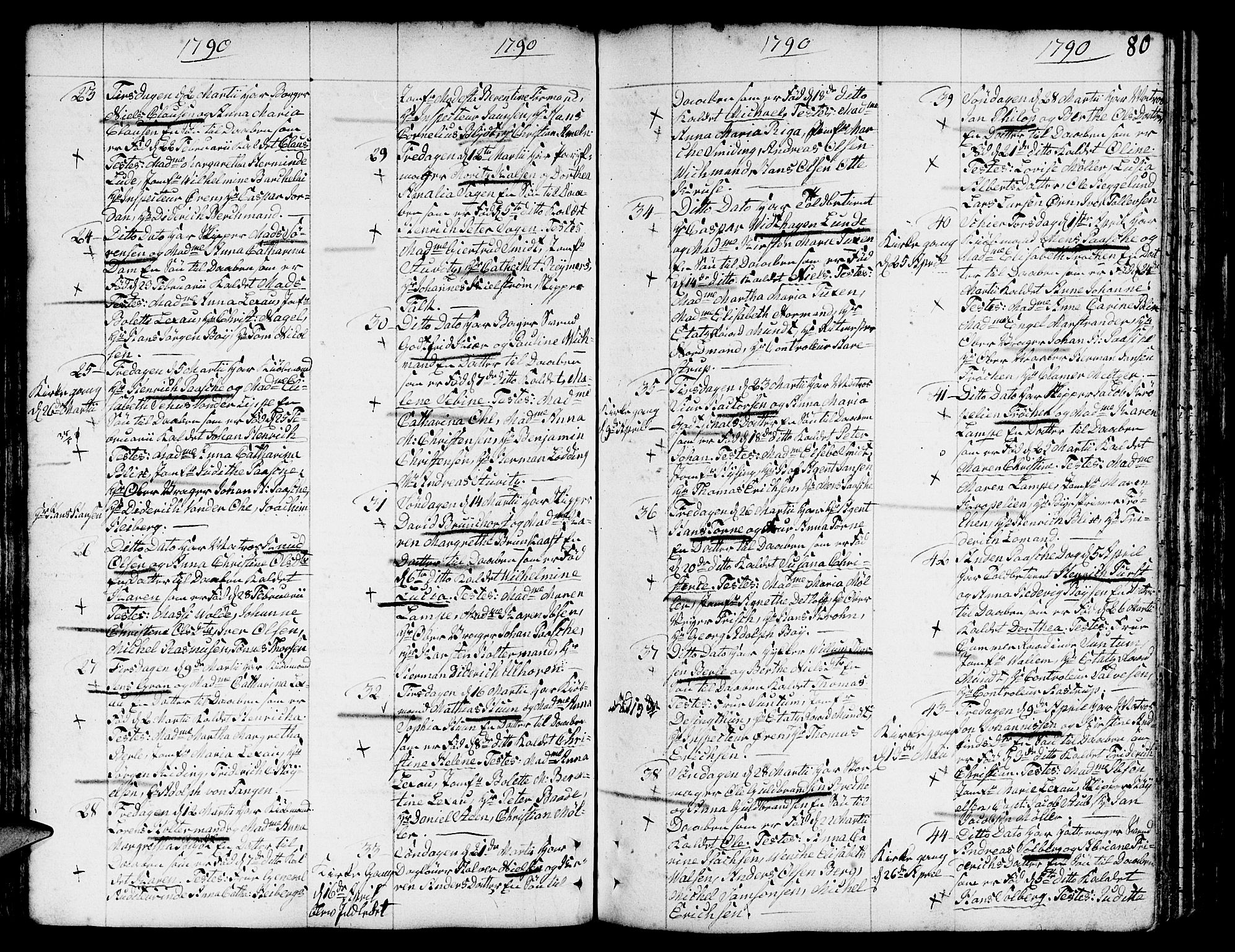 Nykirken Sokneprestembete, AV/SAB-A-77101/H/Haa/L0005: Ministerialbok nr. A 5, 1775-1808, s. 80