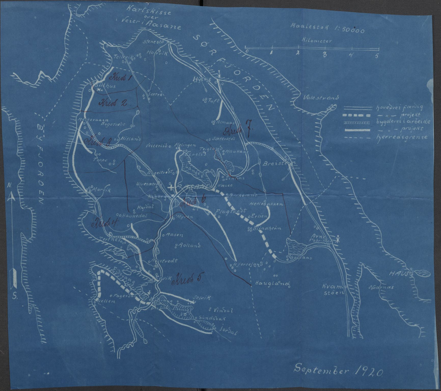 SAB, Folketelling 1920 for 1255 Åsane herred, 1920, s. 5