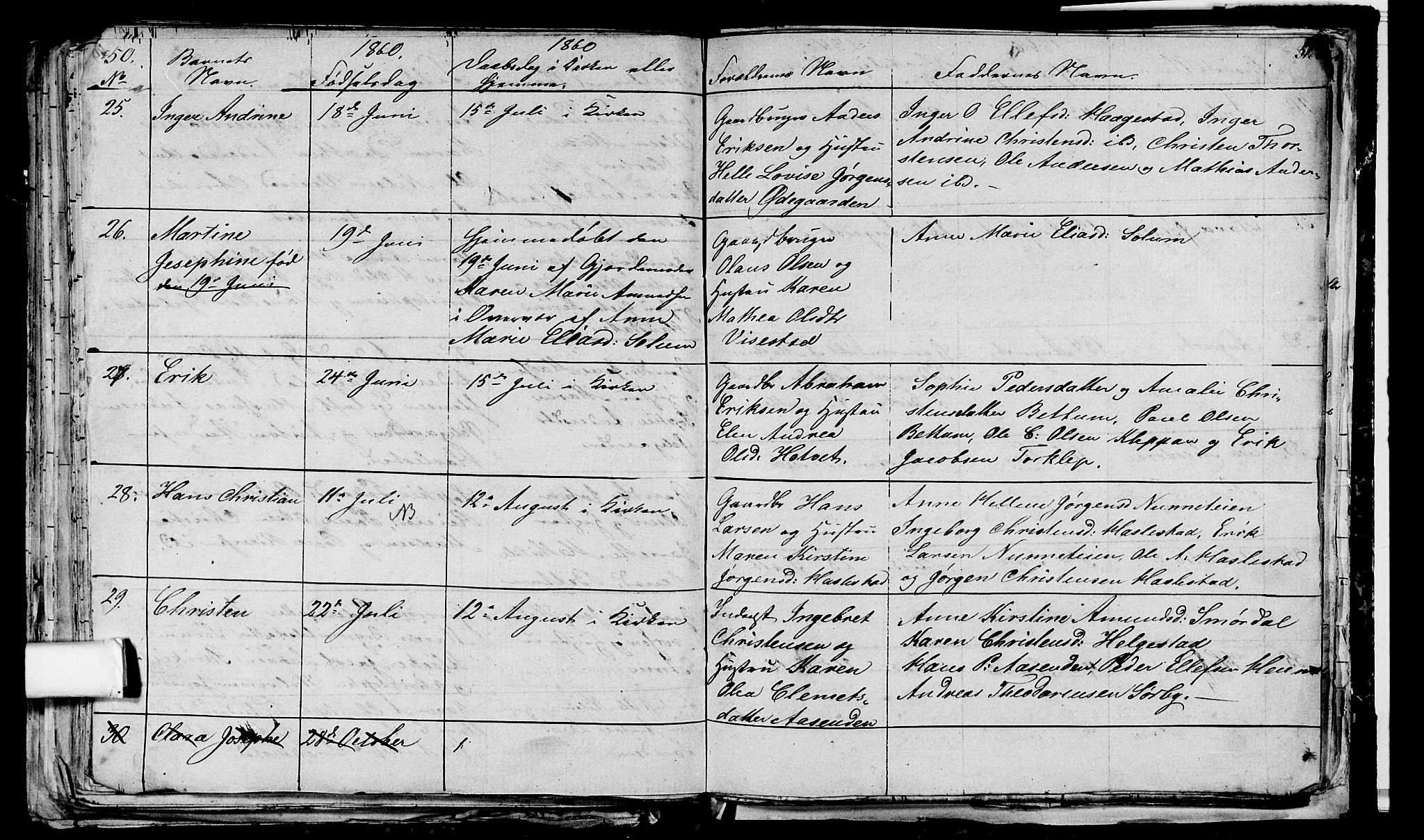 Våle kirkebøker, AV/SAKO-A-334/G/Ga/L0002: Klokkerbok nr. I 2, 1851-1863, s. 50-51