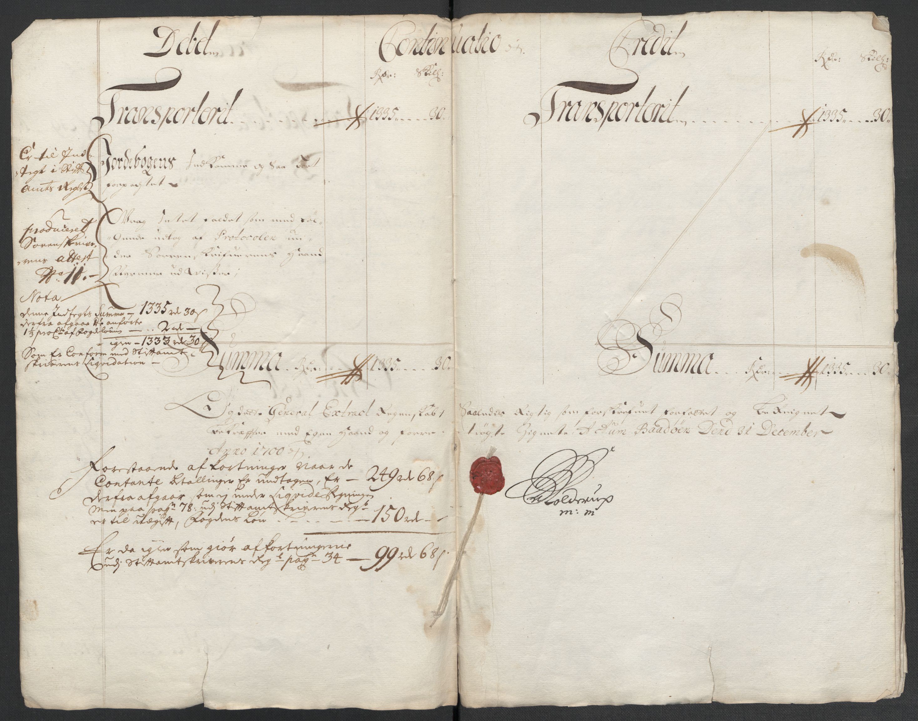 Rentekammeret inntil 1814, Reviderte regnskaper, Fogderegnskap, AV/RA-EA-4092/R66/L4579: Fogderegnskap Salten, 1697-1700, s. 327