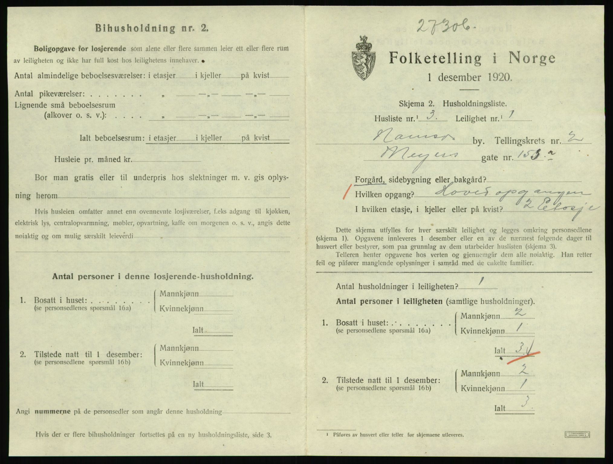 SAT, Folketelling 1920 for 1703 Namsos ladested, 1920, s. 979