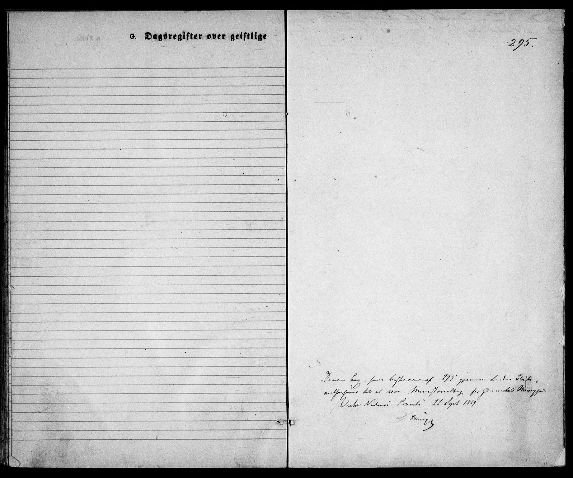 Grimstad sokneprestkontor, SAK/1111-0017/F/Fa/L0002: Ministerialbok nr. A 1, 1869-1881, s. 295