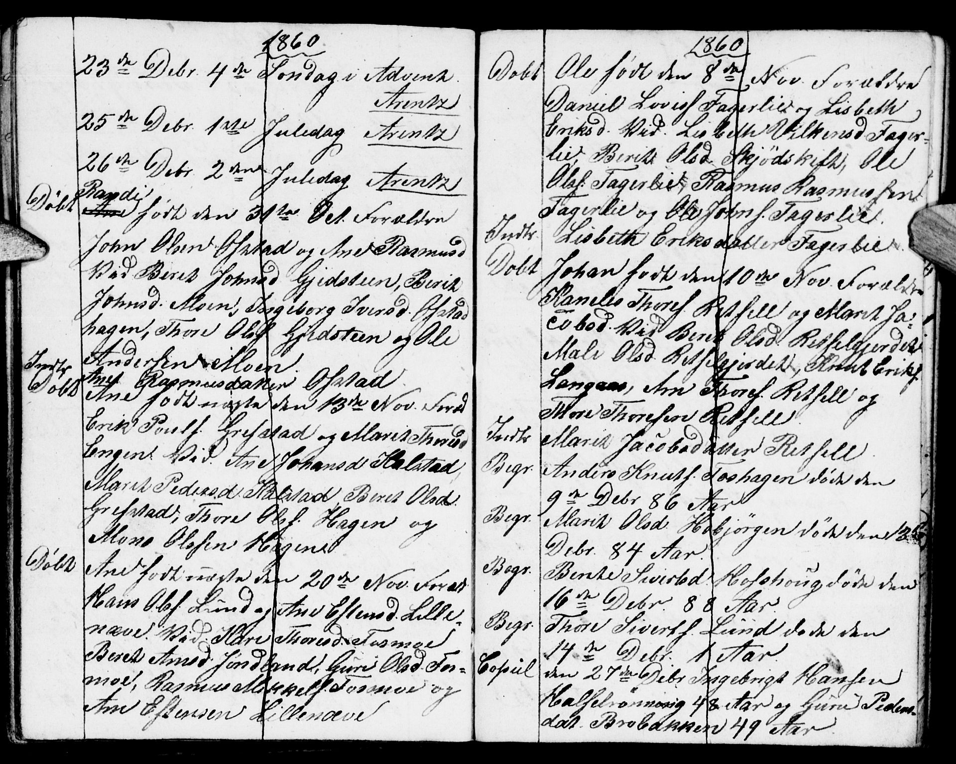 Meldal sokneprestkontor, SAT/A-1123/1/I/I1/I1f/L0008: Kladd til kirkebok nr. 672I1F, 1827-1866