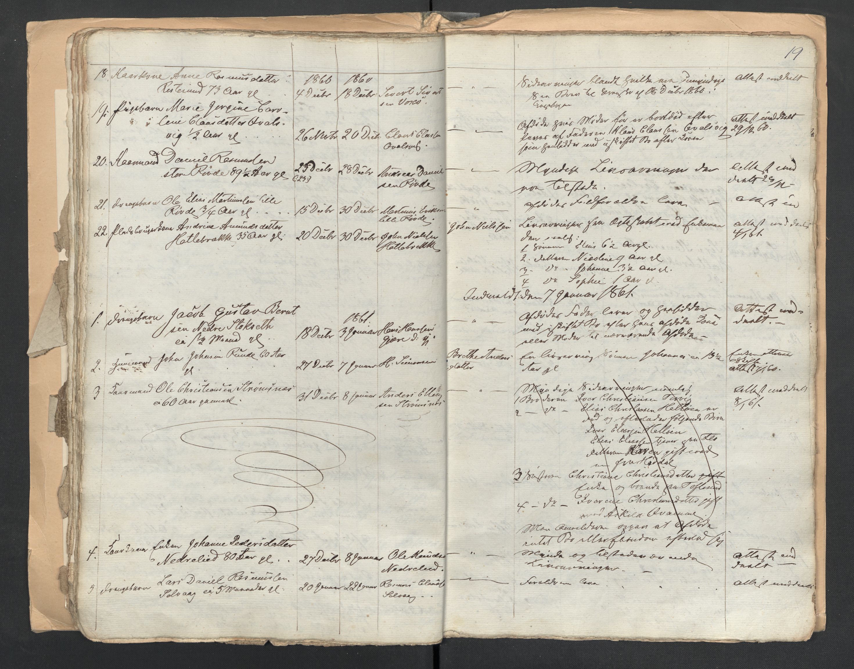 Herøy og Sande lensmannskontor, AV/SAT-A-5655/2/2/L0040: Dødsfallprotokoll, 1856-1863, s. 19