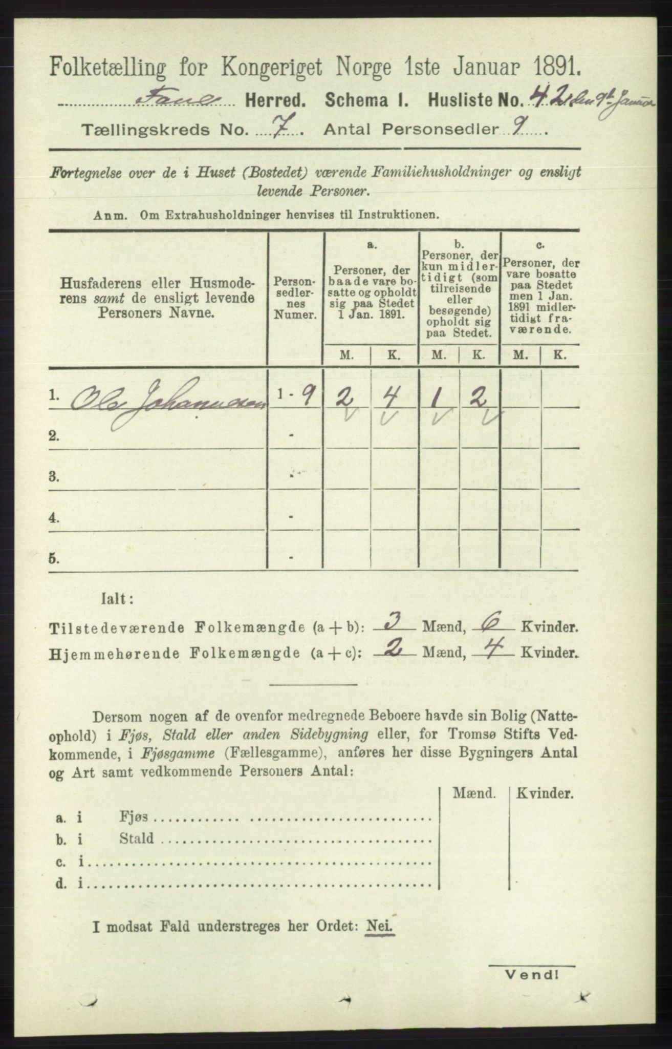 RA, Folketelling 1891 for 1249 Fana herred, 1891, s. 2956