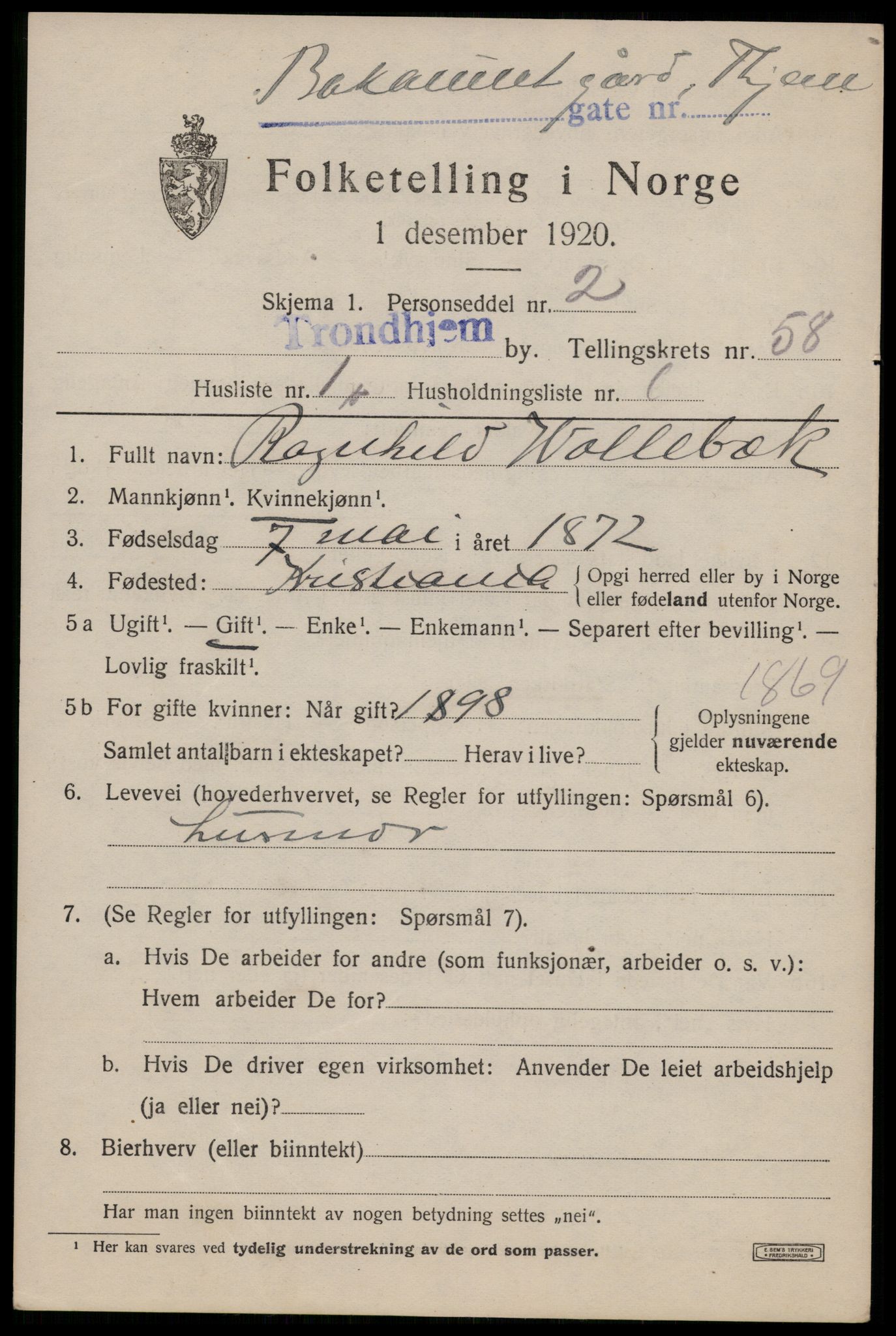 SAT, Folketelling 1920 for 1601 Trondheim kjøpstad, 1920, s. 114862