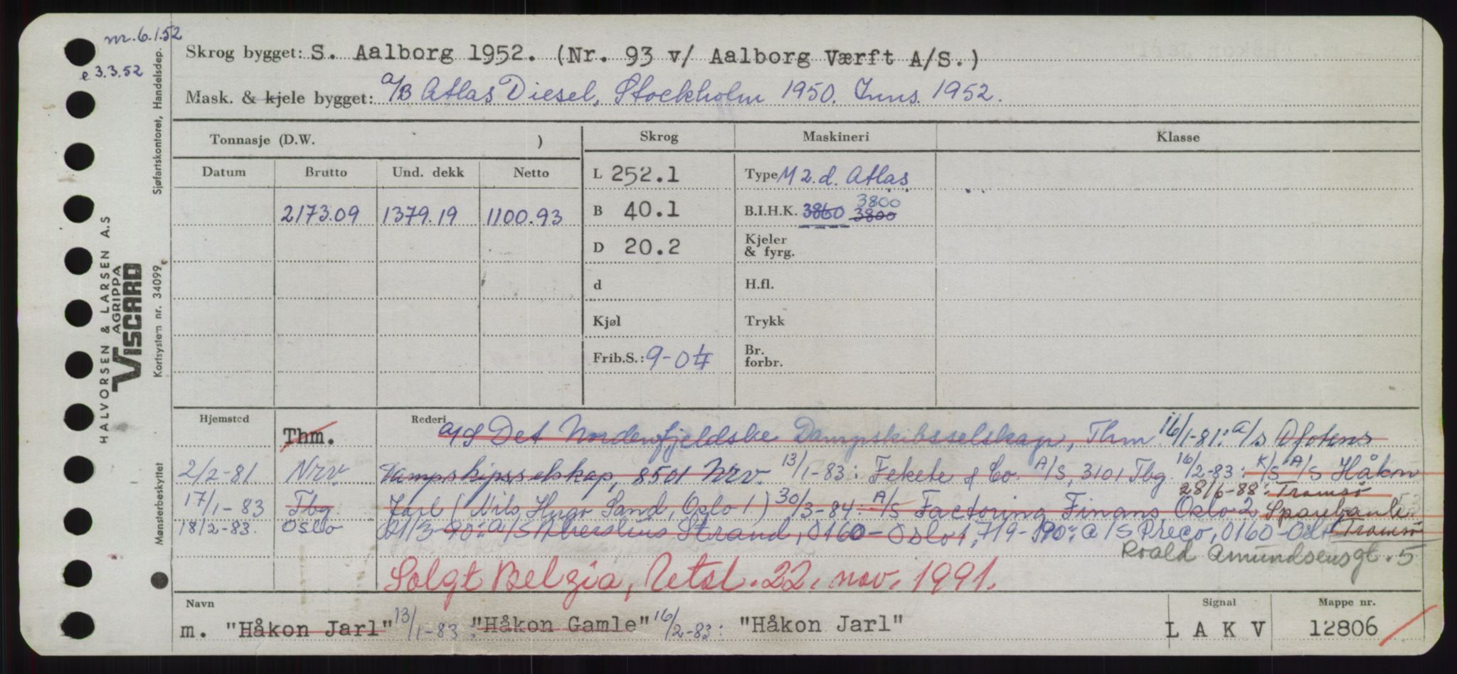 Sjøfartsdirektoratet med forløpere, Skipsmålingen, RA/S-1627/H/Hd/L0017: Fartøy, Holi-Hå, s. 551