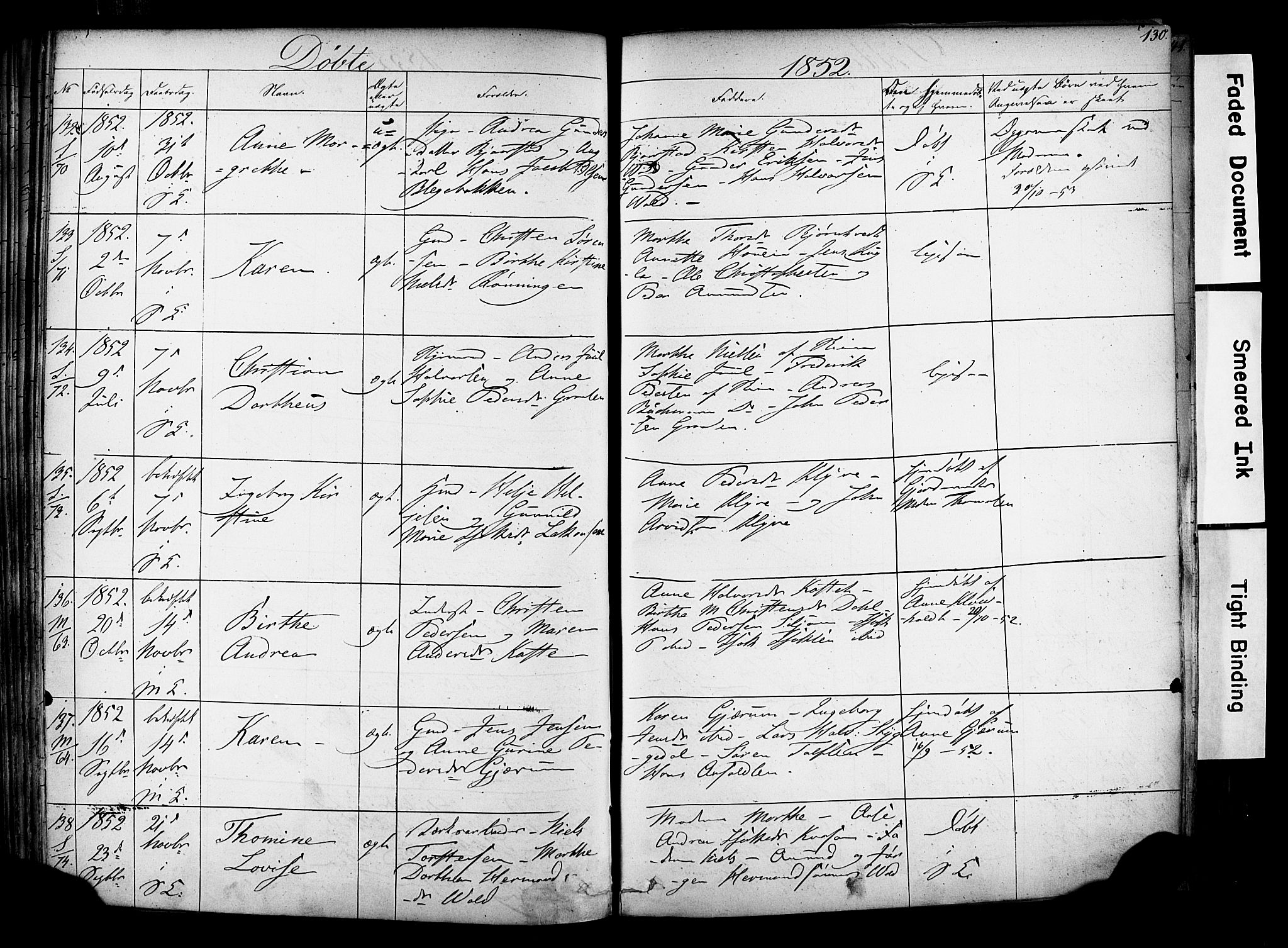 Solum kirkebøker, AV/SAKO-A-306/F/Fa/L0006: Ministerialbok nr. I 6, 1844-1855, s. 130