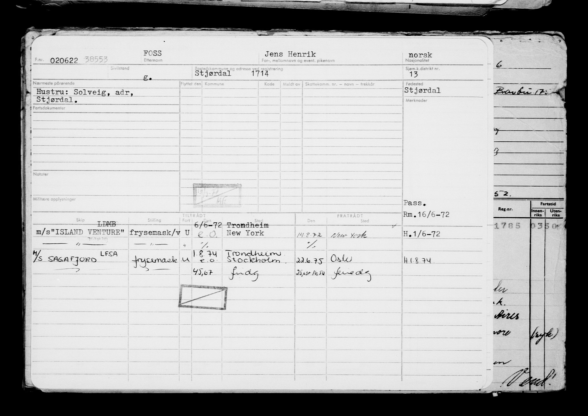 Direktoratet for sjømenn, AV/RA-S-3545/G/Gb/L0207: Hovedkort, 1922, s. 177