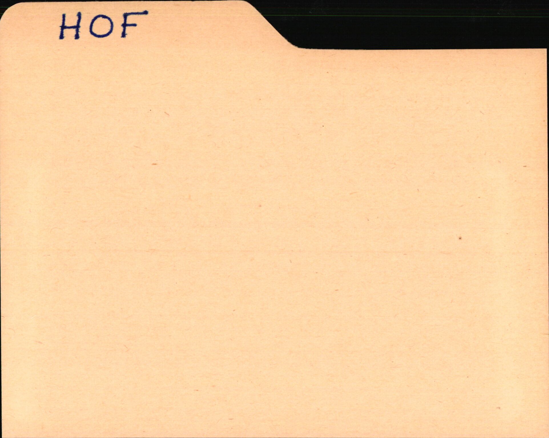 Statsarkivet i Kongsberg, AV/SAKO-A-0001/E/Ed/L0002/0006: Registerkort til avskrifter for eiendommer i Vestfold / Eiendommer i Hof kommune, 1600-1950, s. 1