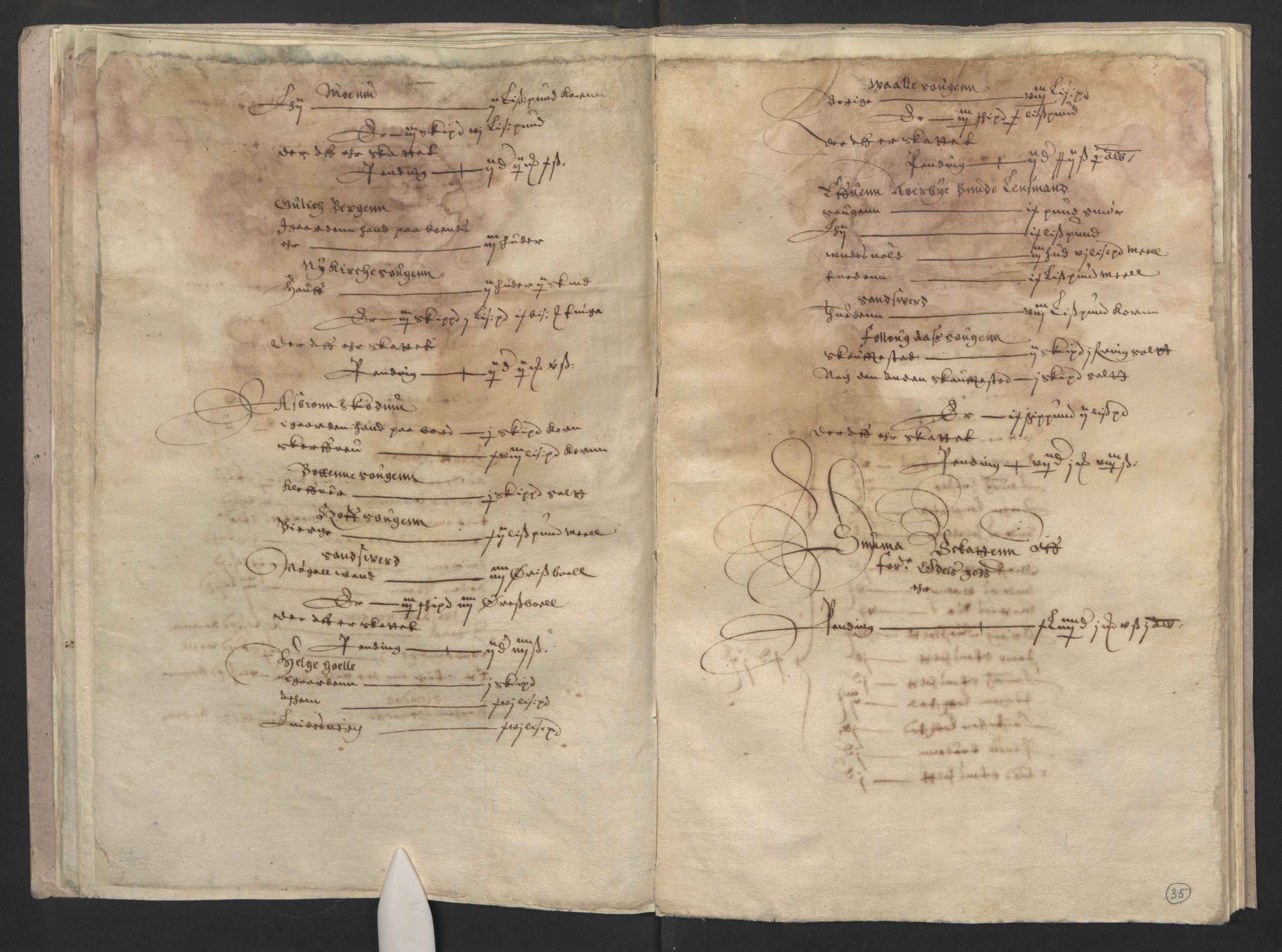 Rentekammeret inntil 1814, Reviderte regnskaper, Lensregnskaper, AV/RA-EA-5023/R/Rb/Rbo/L0015: Tønsberg len, 1633-1636