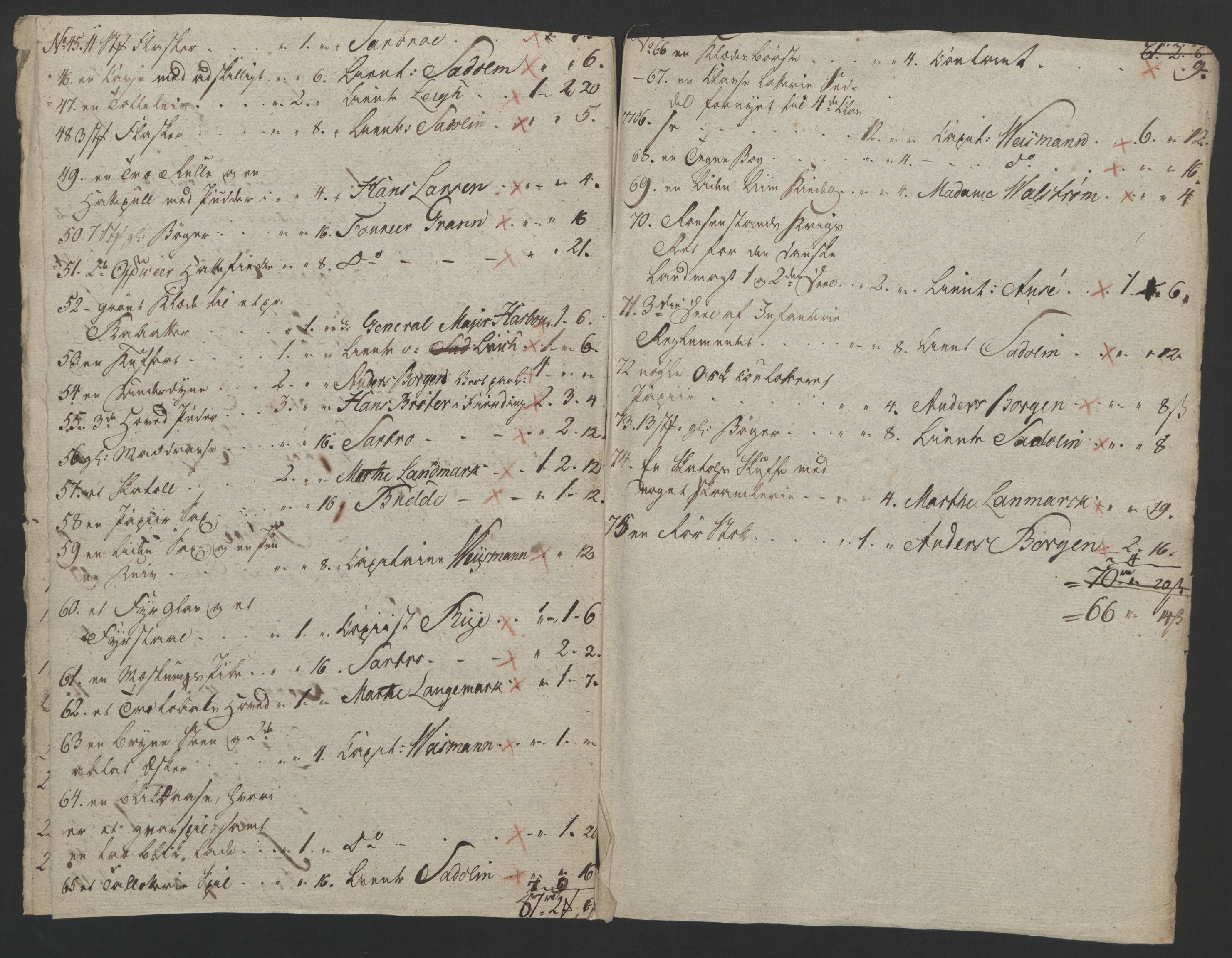 Forsvaret, Generalauditøren, AV/RA-RAFA-1772/F/Fj/Fja/L0027: --, 1769-1824, s. 274