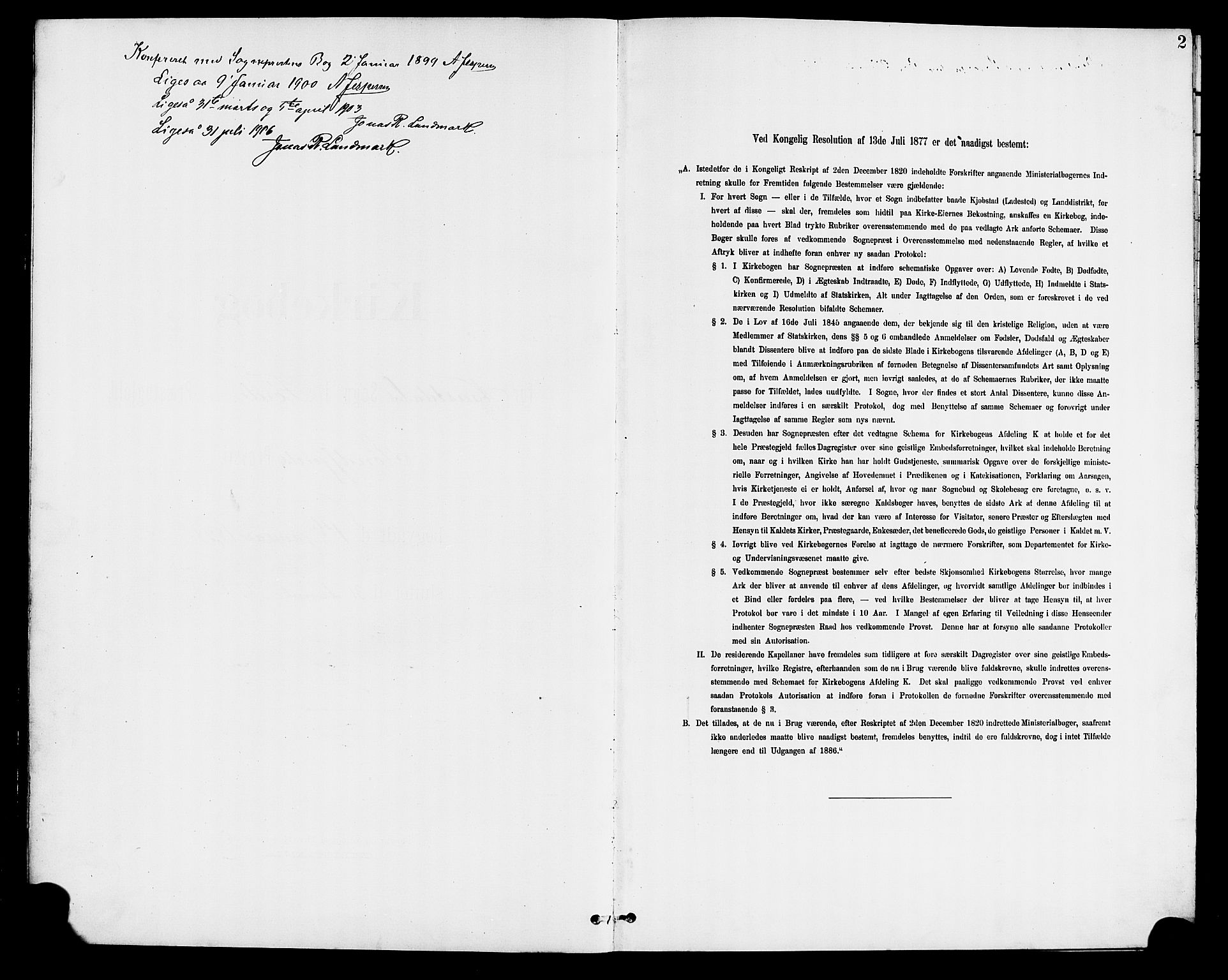 Førde sokneprestembete, SAB/A-79901/H/Hab/Habd/L0005: Klokkerbok nr. D 5, 1898-1911, s. 2